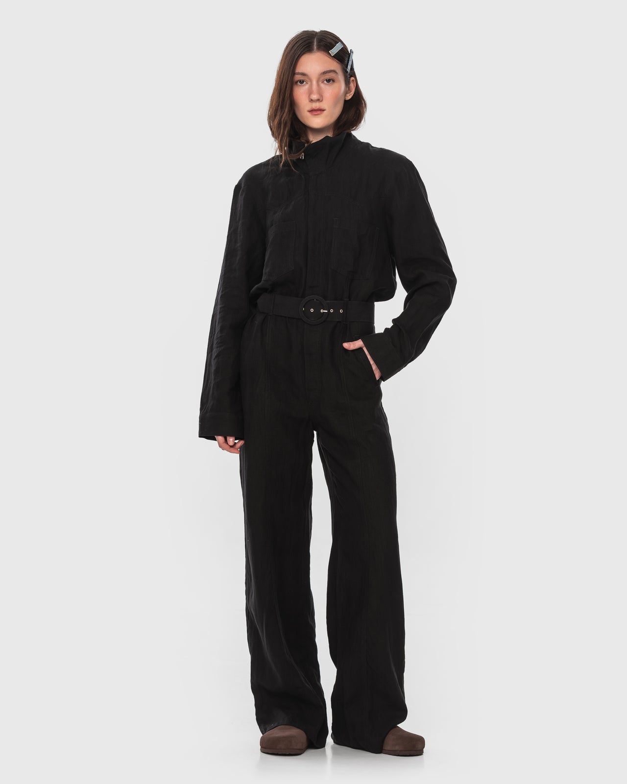 Buy Linen Elvis Overall – Dresses by Ksenia Schnaider | Ethical & Sustainable Fashion