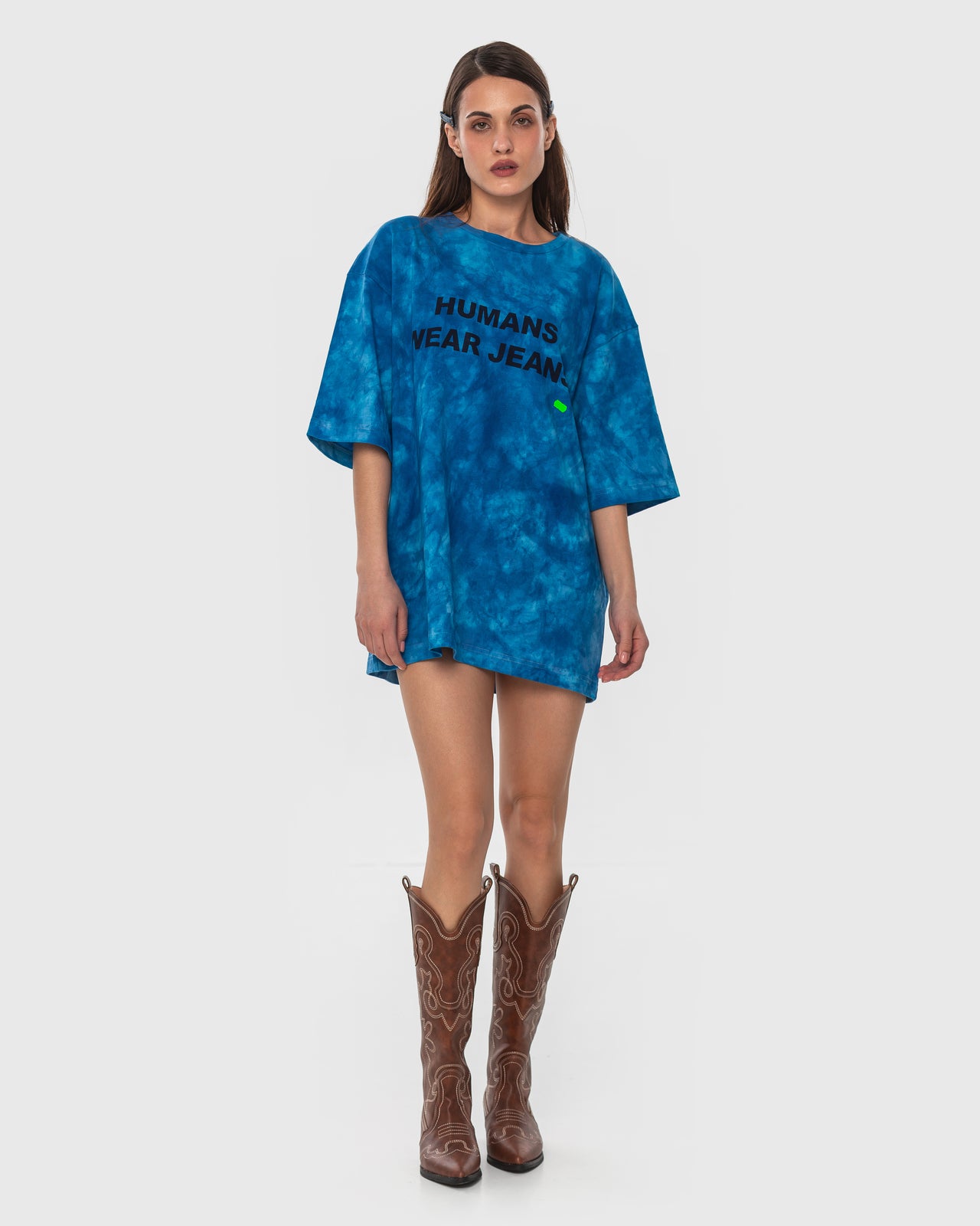 Buy Tie Dye T-Shirt Humans Wear Jeans – Tops by Ksenia Schnaider | Ethical & Sustainable Fashion