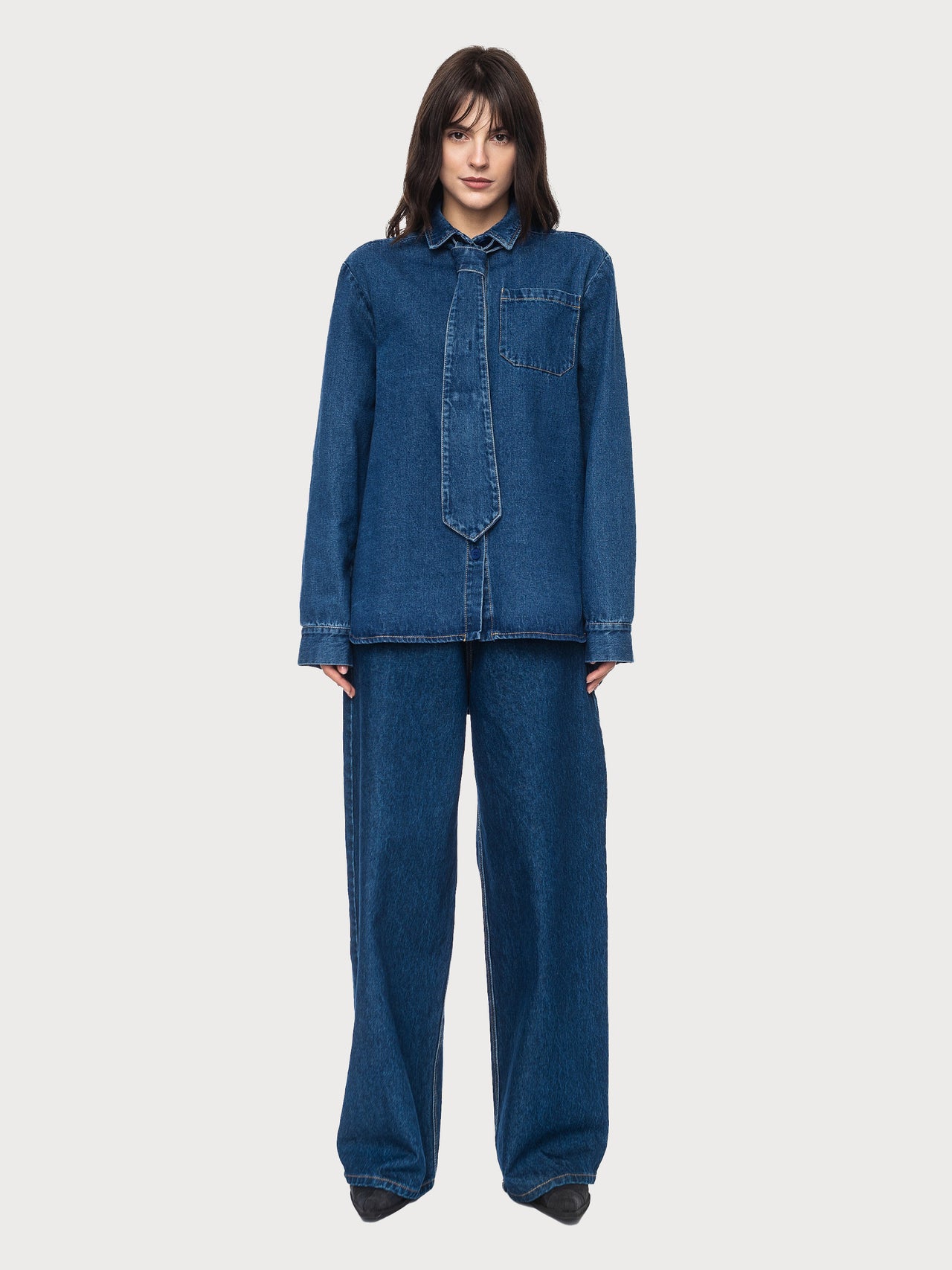 Buy Denim Tie – Accessories by Ksenia Schnaider | Ethical & Sustainable Fashion