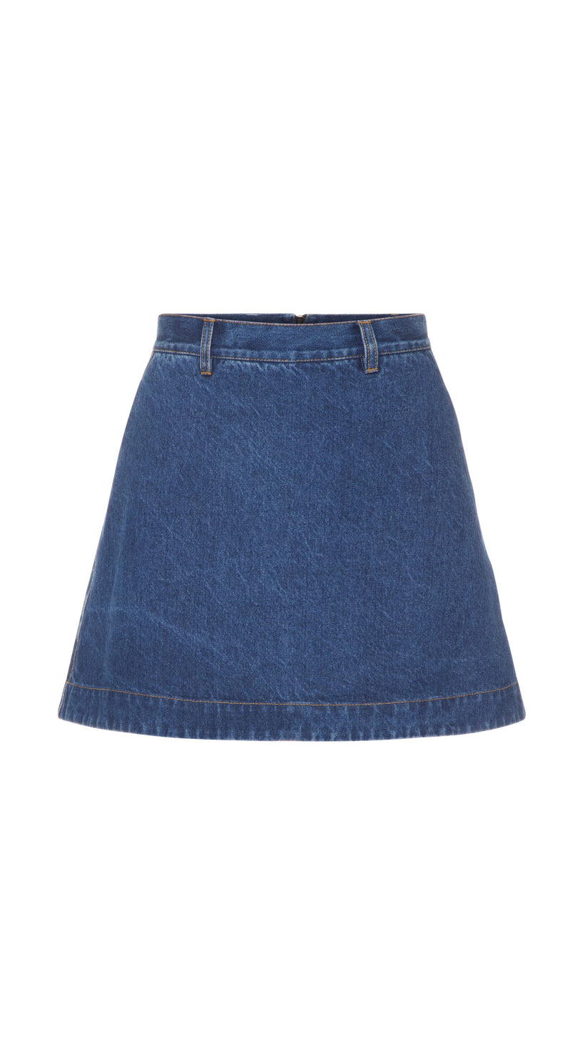 Denim Mini Skirt image