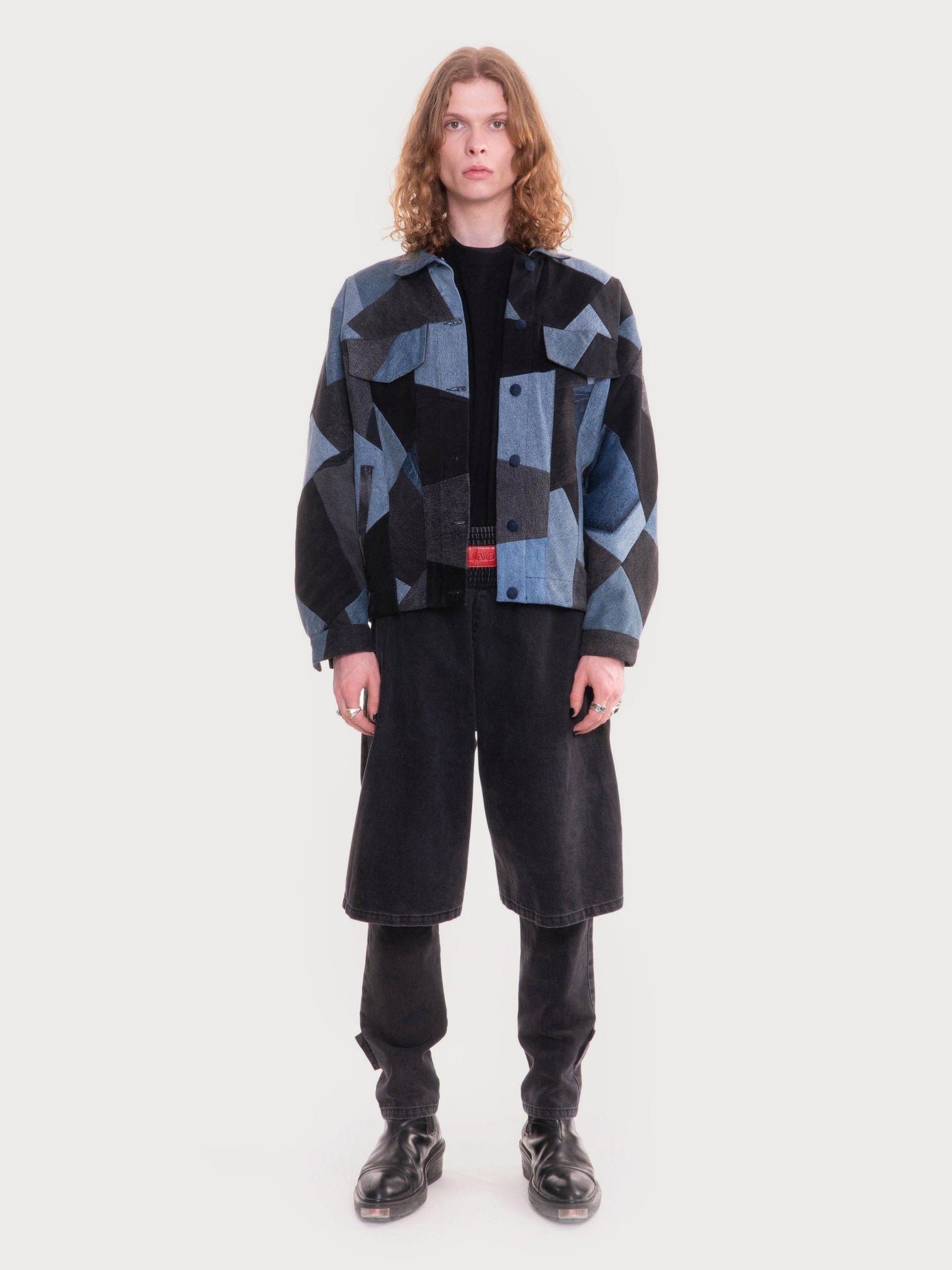 Denim Patchwork Jacket - Main Image