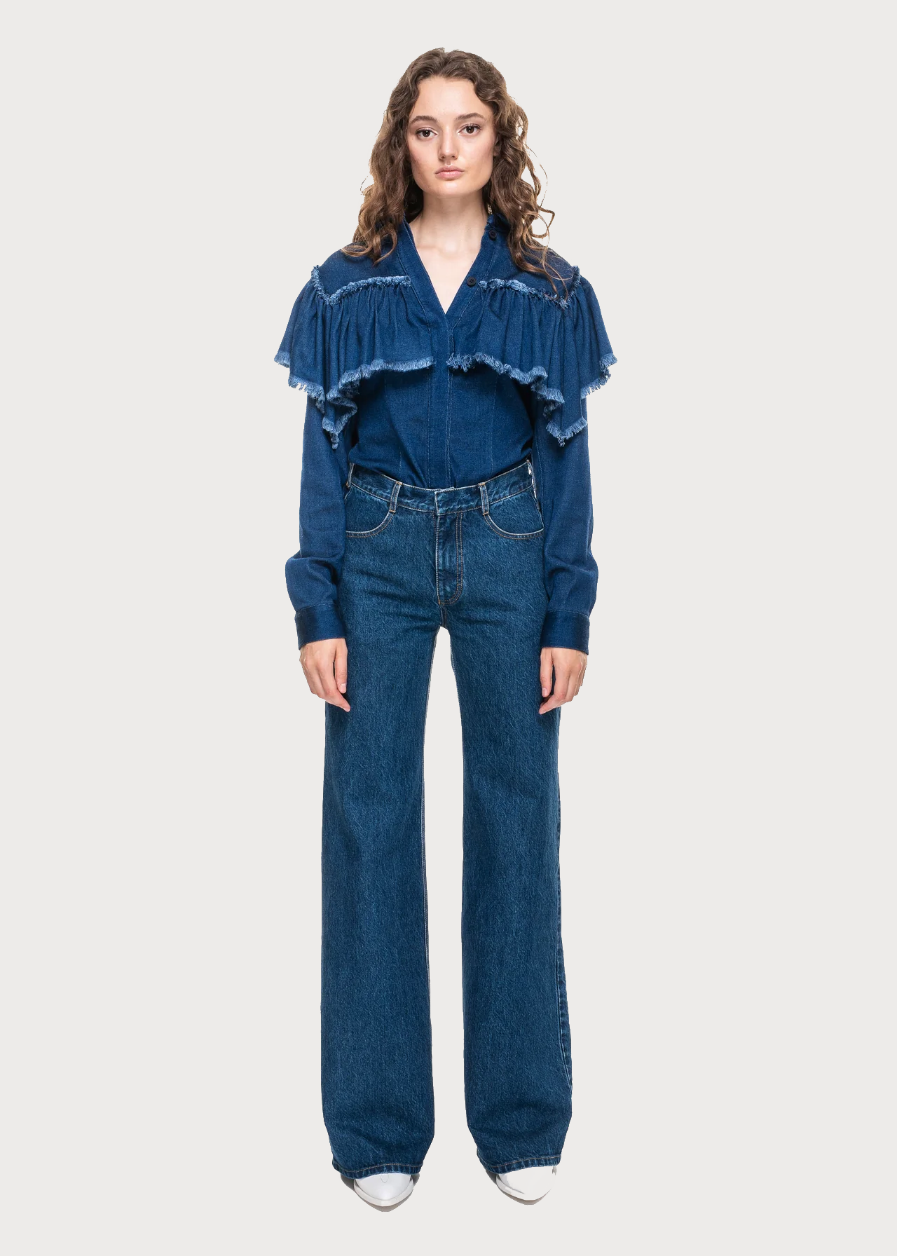 Buy Flare Jeans – Bottoms by Ksenia Schnaider | Ethical & Sustainable Fashion