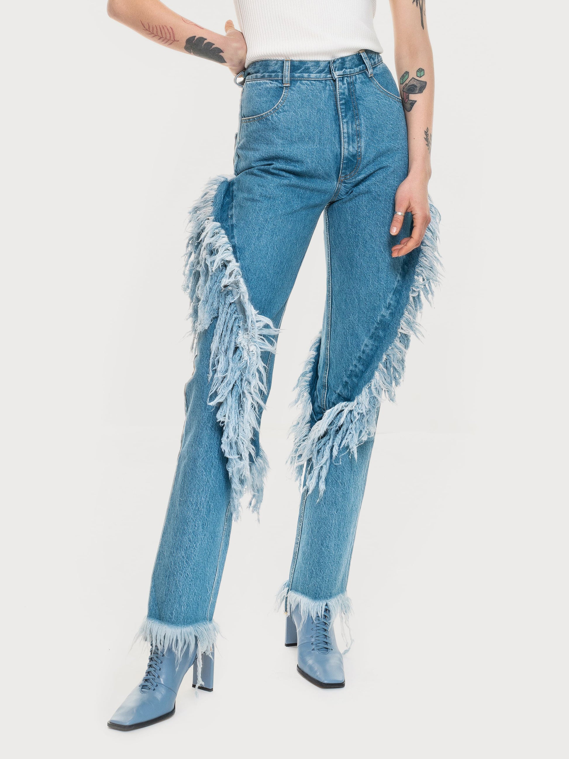 Buy Slim Cowboy Jeans – Bottoms by Ksenia Schnaider | Ethical & Sustainable Fashion