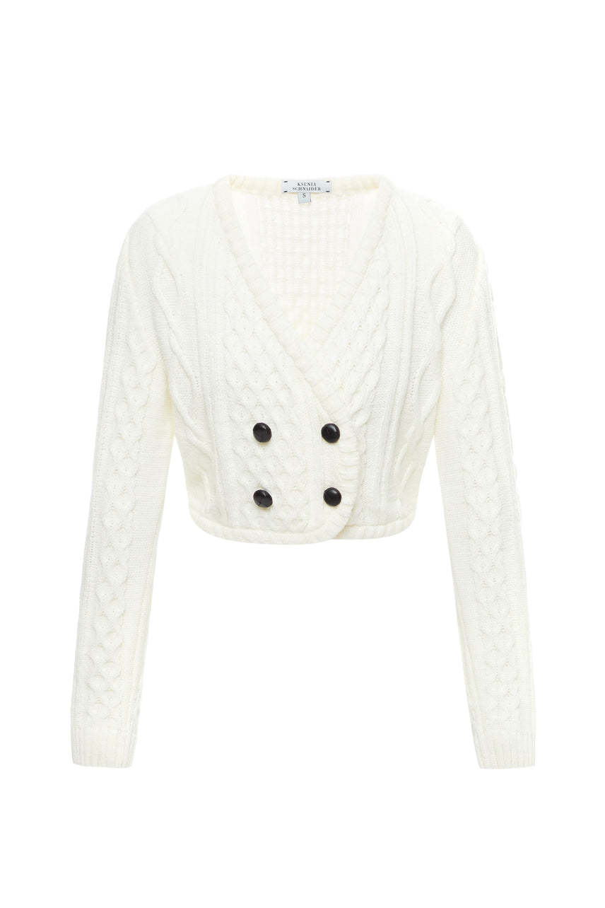 Double-Brested Knit Cardigan image