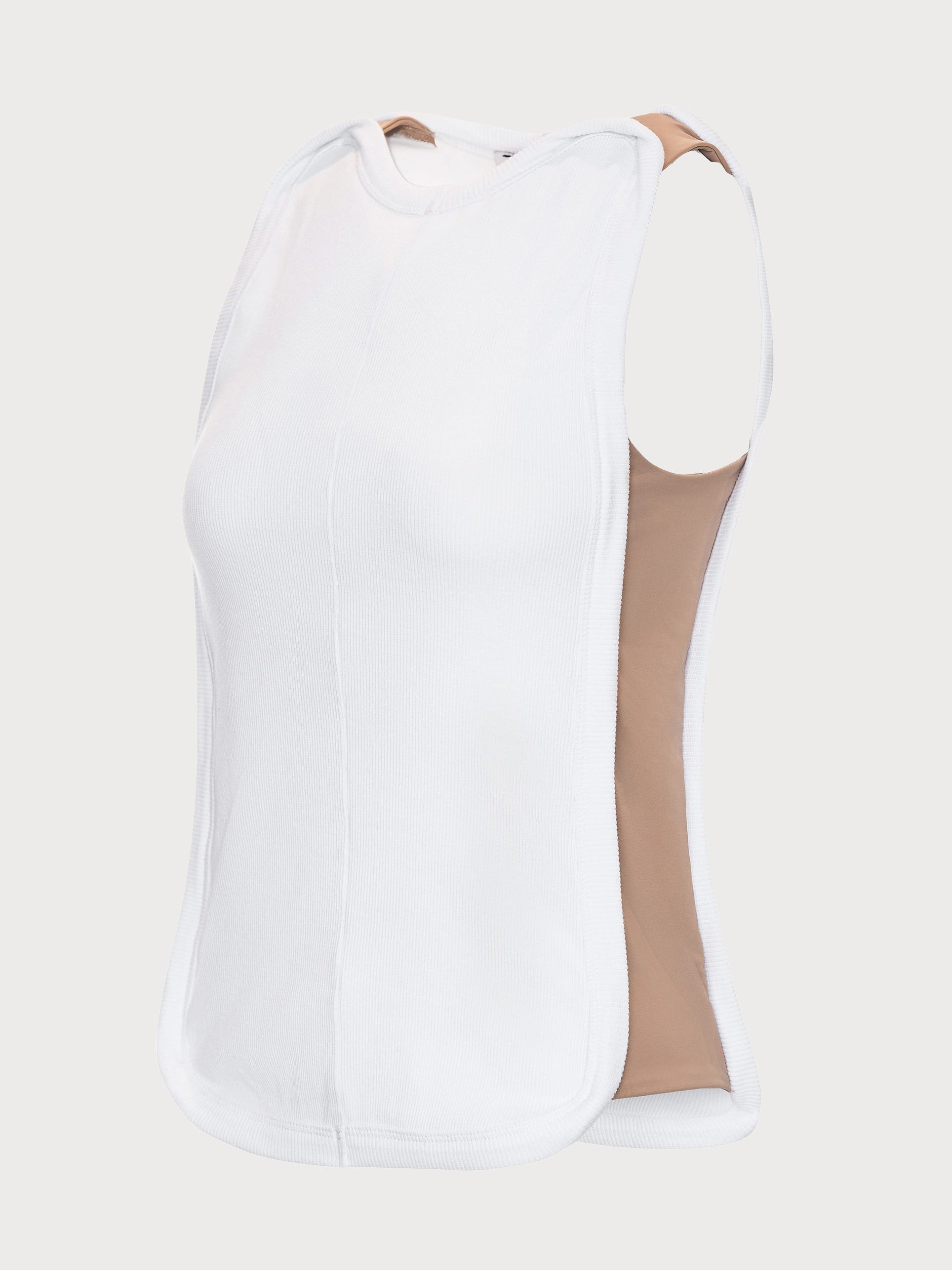 Buy Tank Top with Nude Side Panels – Tops by Ksenia Schnaider | Ethical & Sustainable Fashion