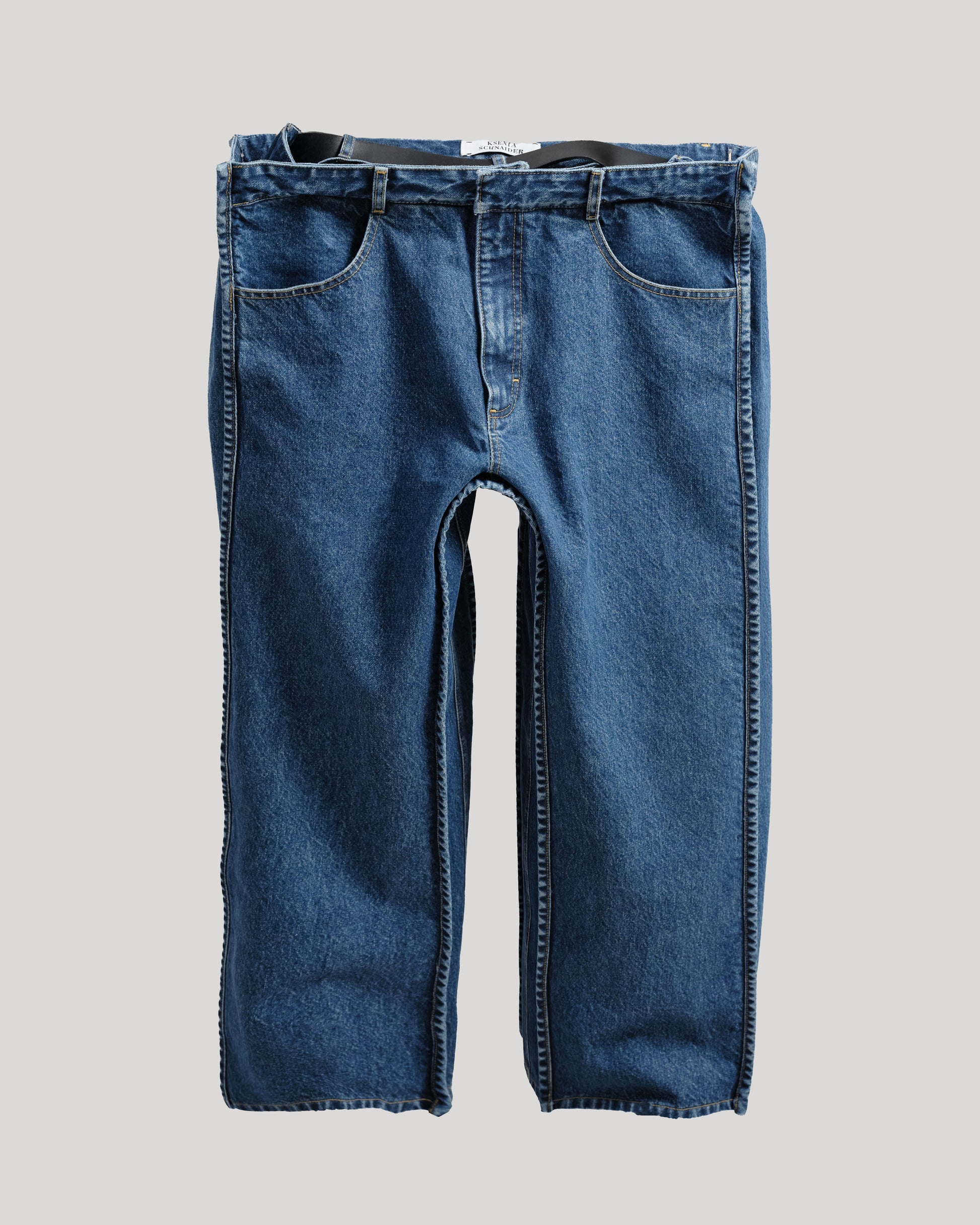 Buy Square Voluminous Jeans – by Ksenia Schnaider | Ethical & Sustainable Fashion