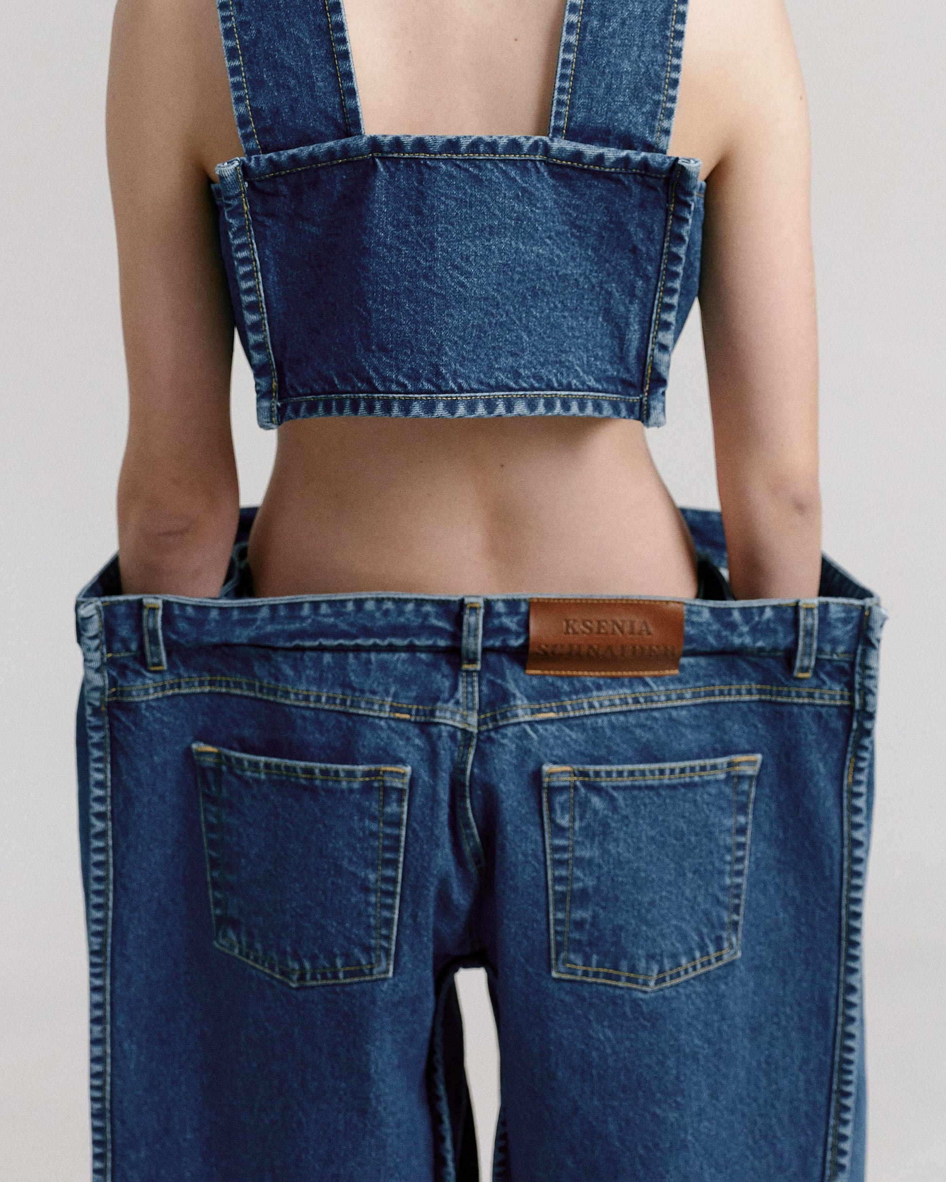 Buy Square Voluminous Jeans – by Ksenia Schnaider | Ethical & Sustainable Fashion