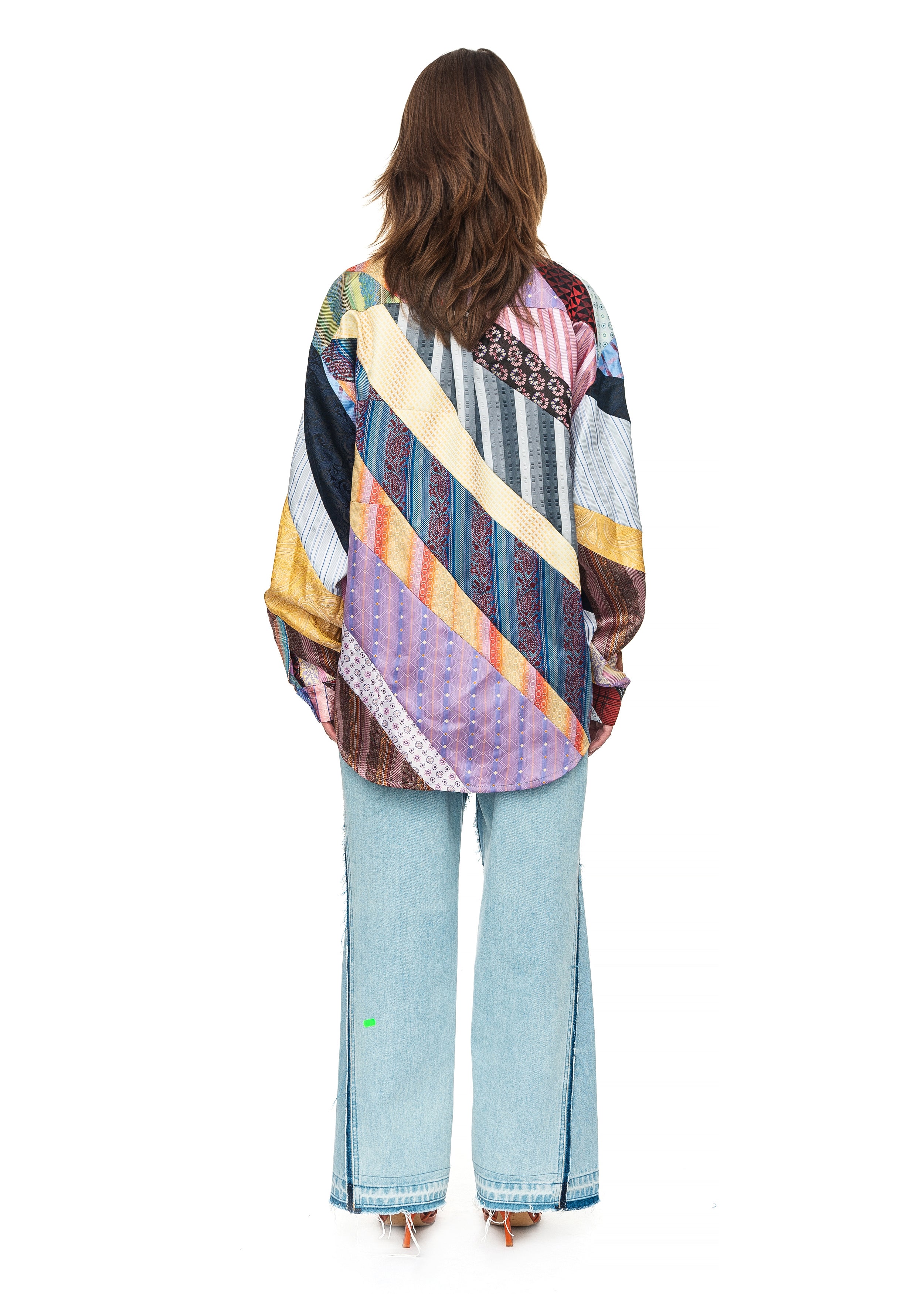 Tie Patchwork Shirt image
