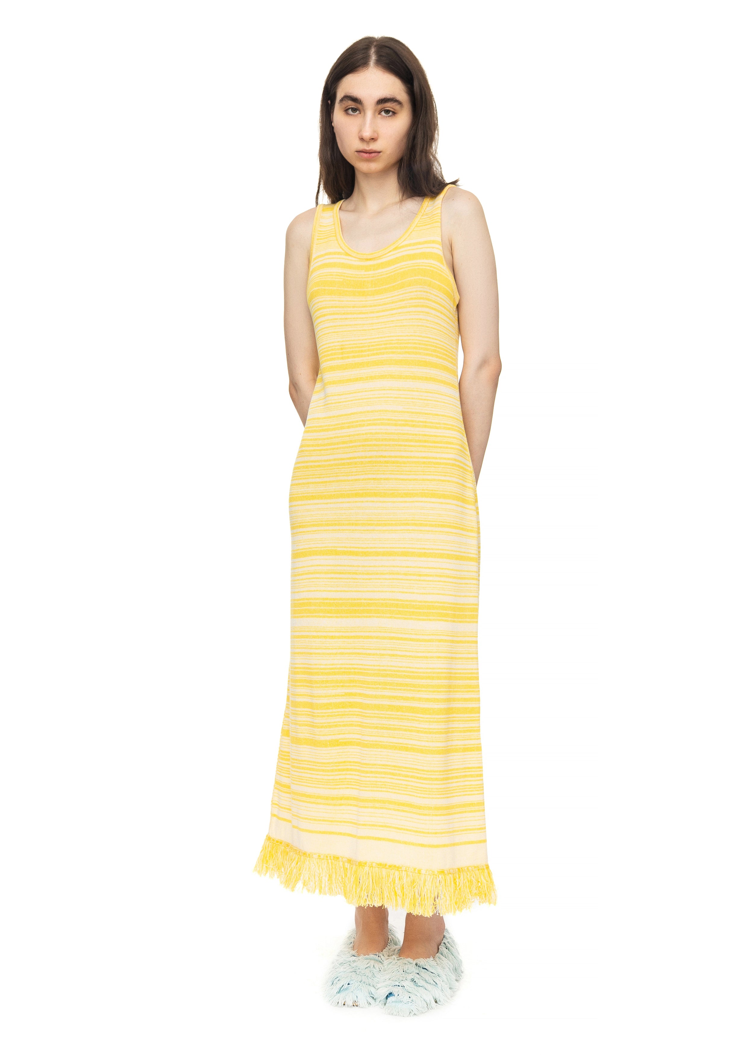 Yellow Knitted Dress image