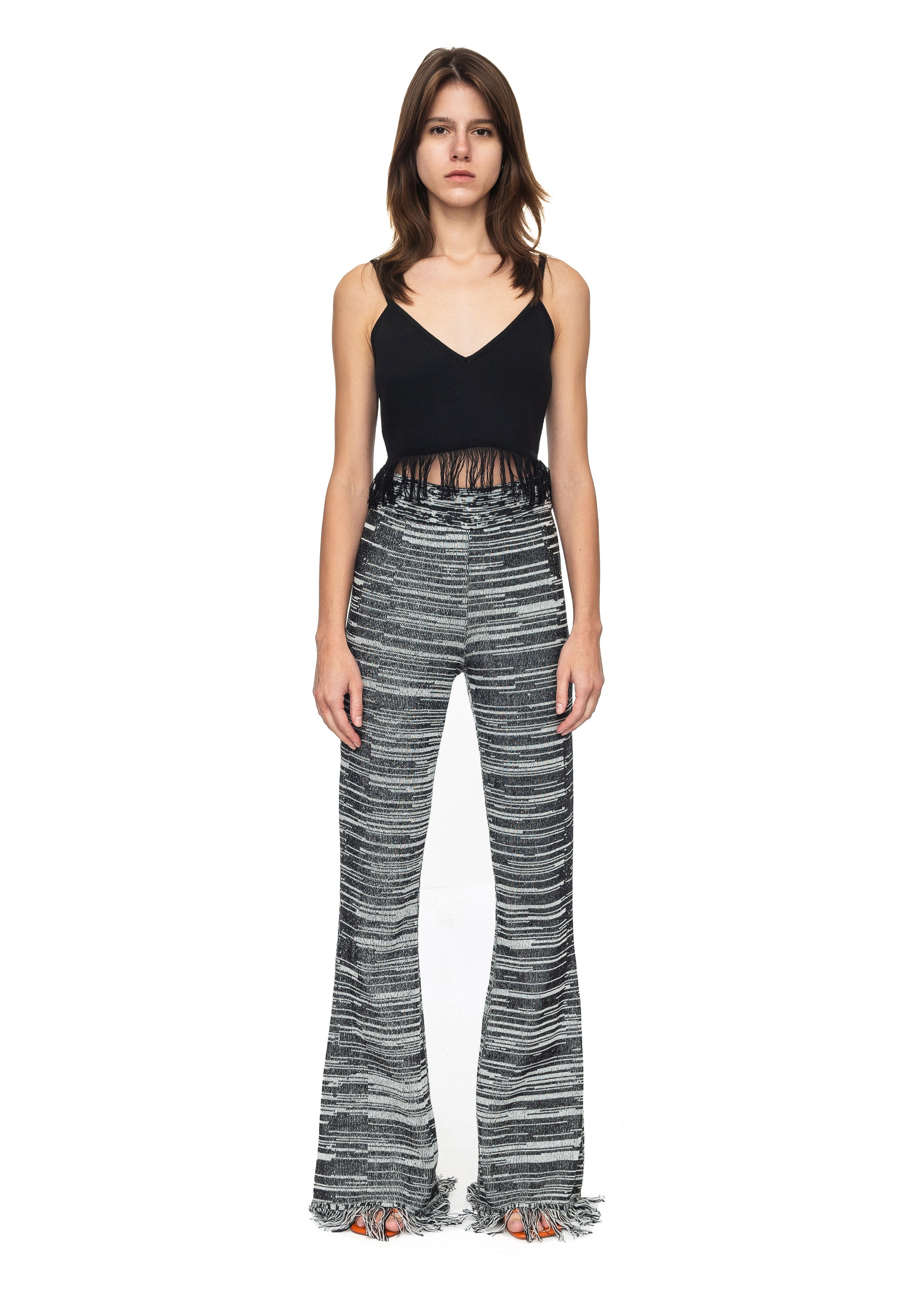Knit Pants with Fringes image