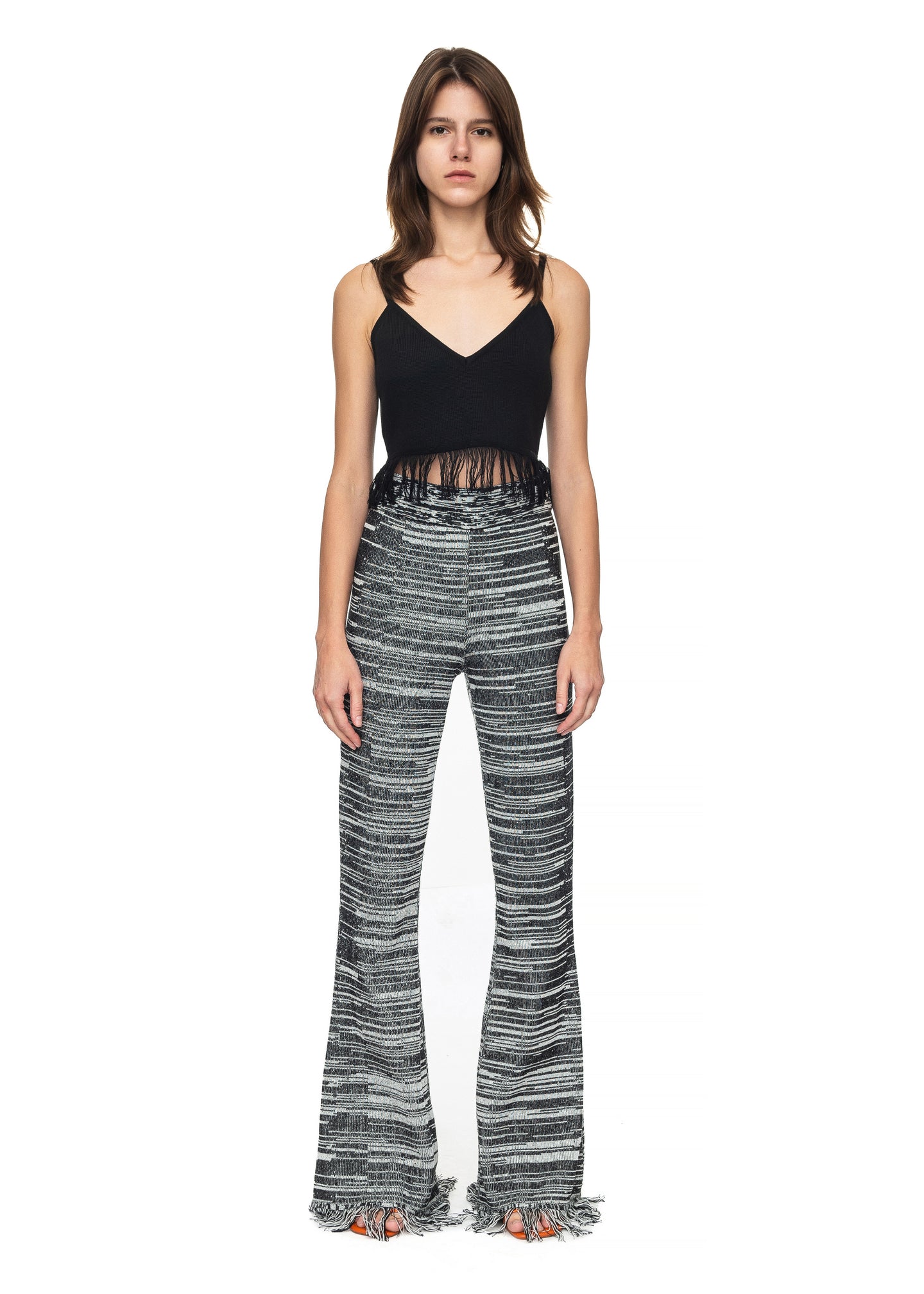 Knit Pants with Fringes image
