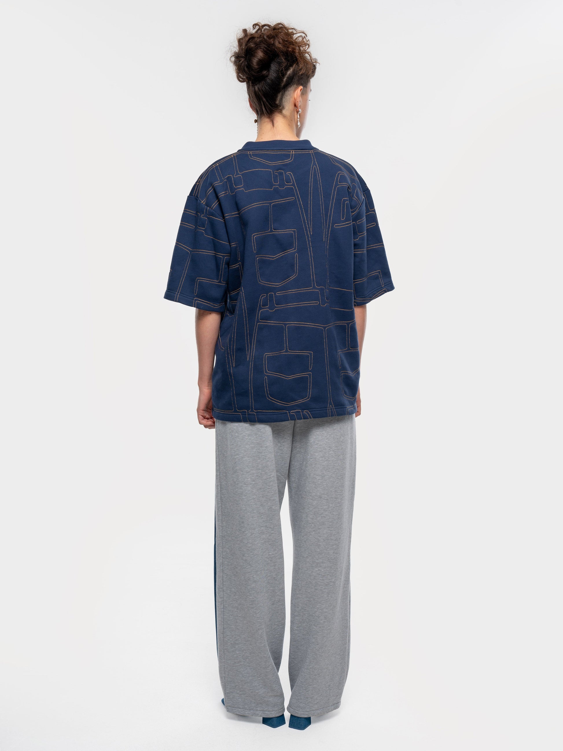 Buy Denim Stitch T-Shirt – Tops by Ksenia Schnaider | Ethical & Sustainable Fashion