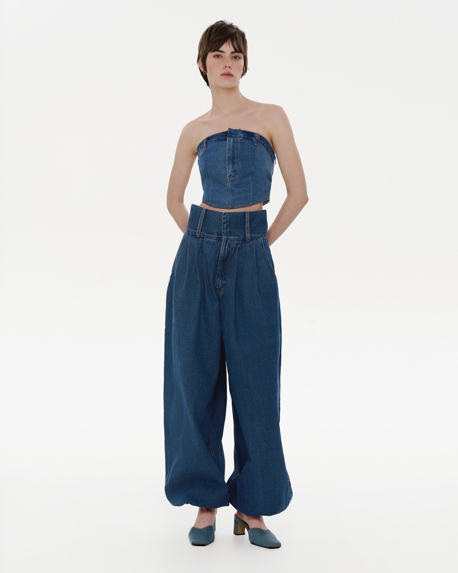 Buy Cossack Jeans – Bottoms by Ksenia Schnaider | Ethical & Sustainable Fashion