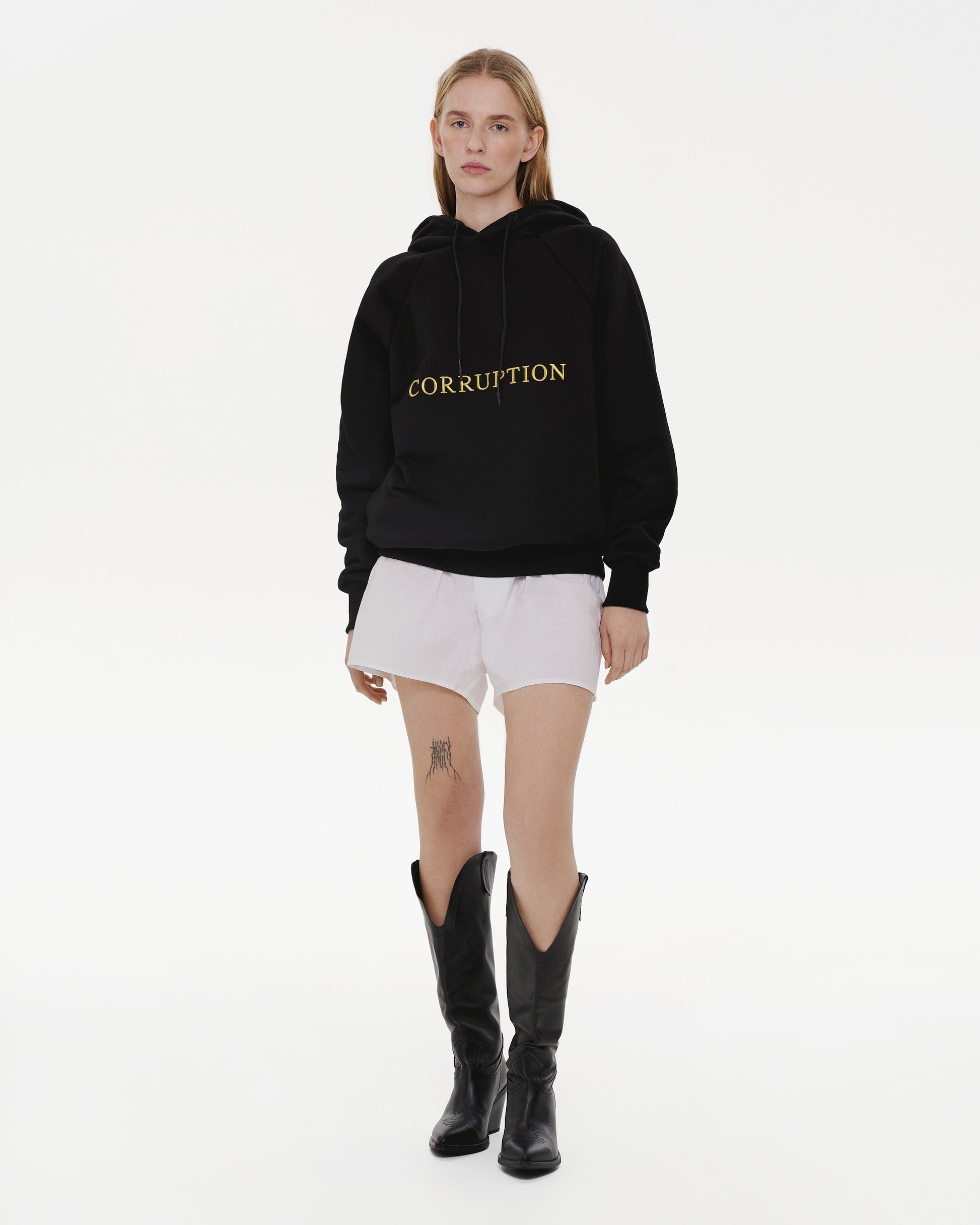 Buy Сorruption Hoodie – Tops by Ksenia Schnaider | Ethical & Sustainable Fashion