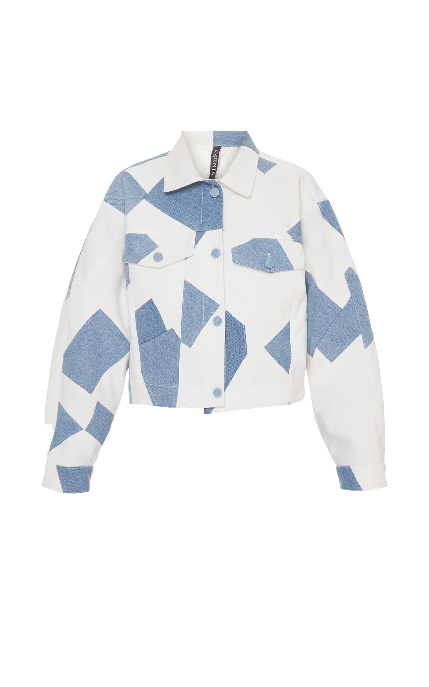Blue Denim Patchwork Jacket image