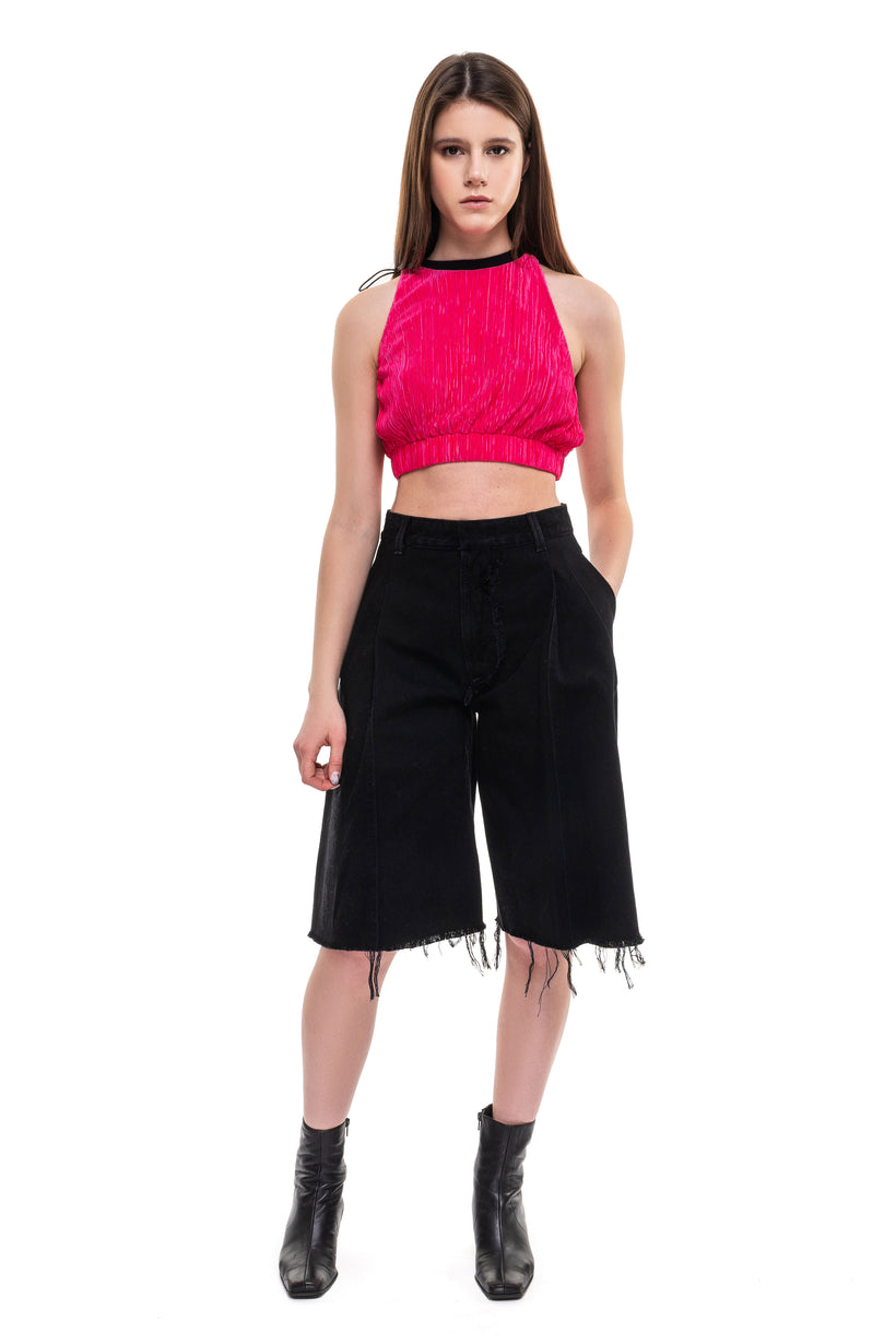Pleated Crop Top image