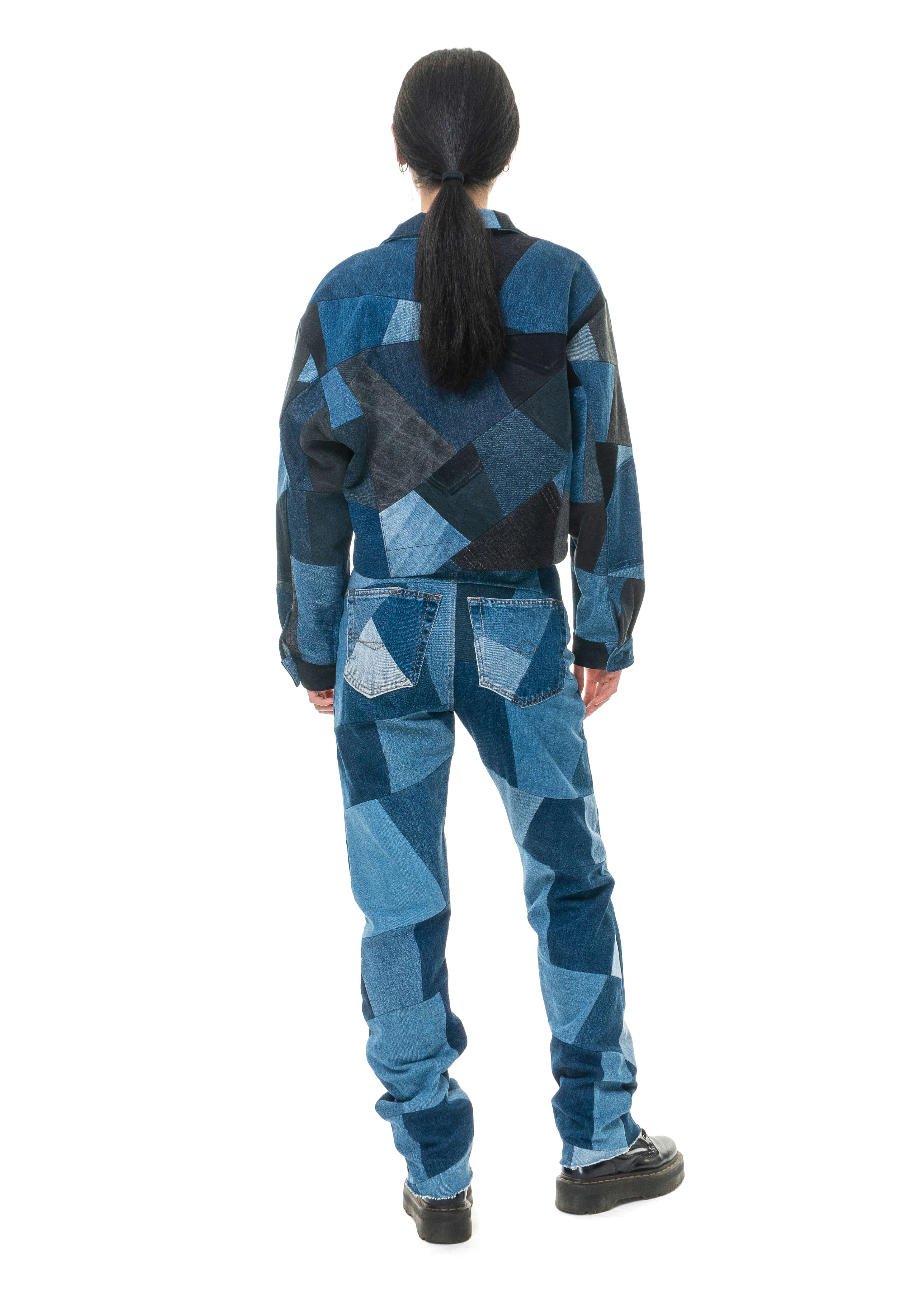 Denim Patchwork Jacket image