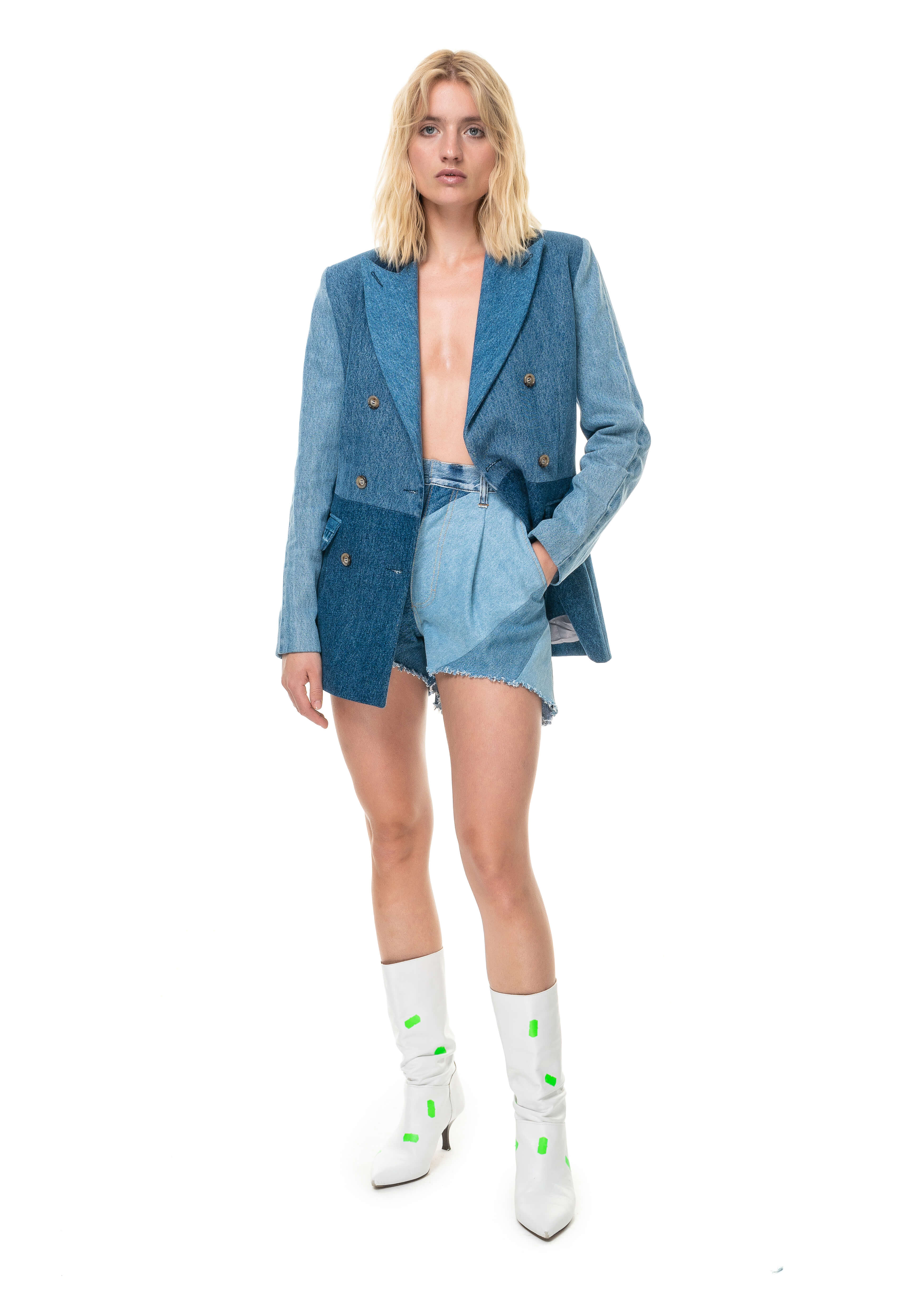 Reworked Denim Blazer image