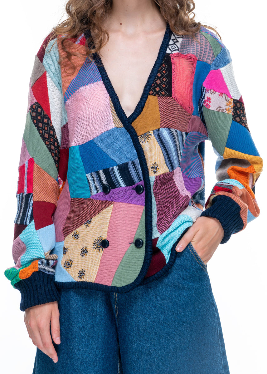 Long Patchwork Cardigan image