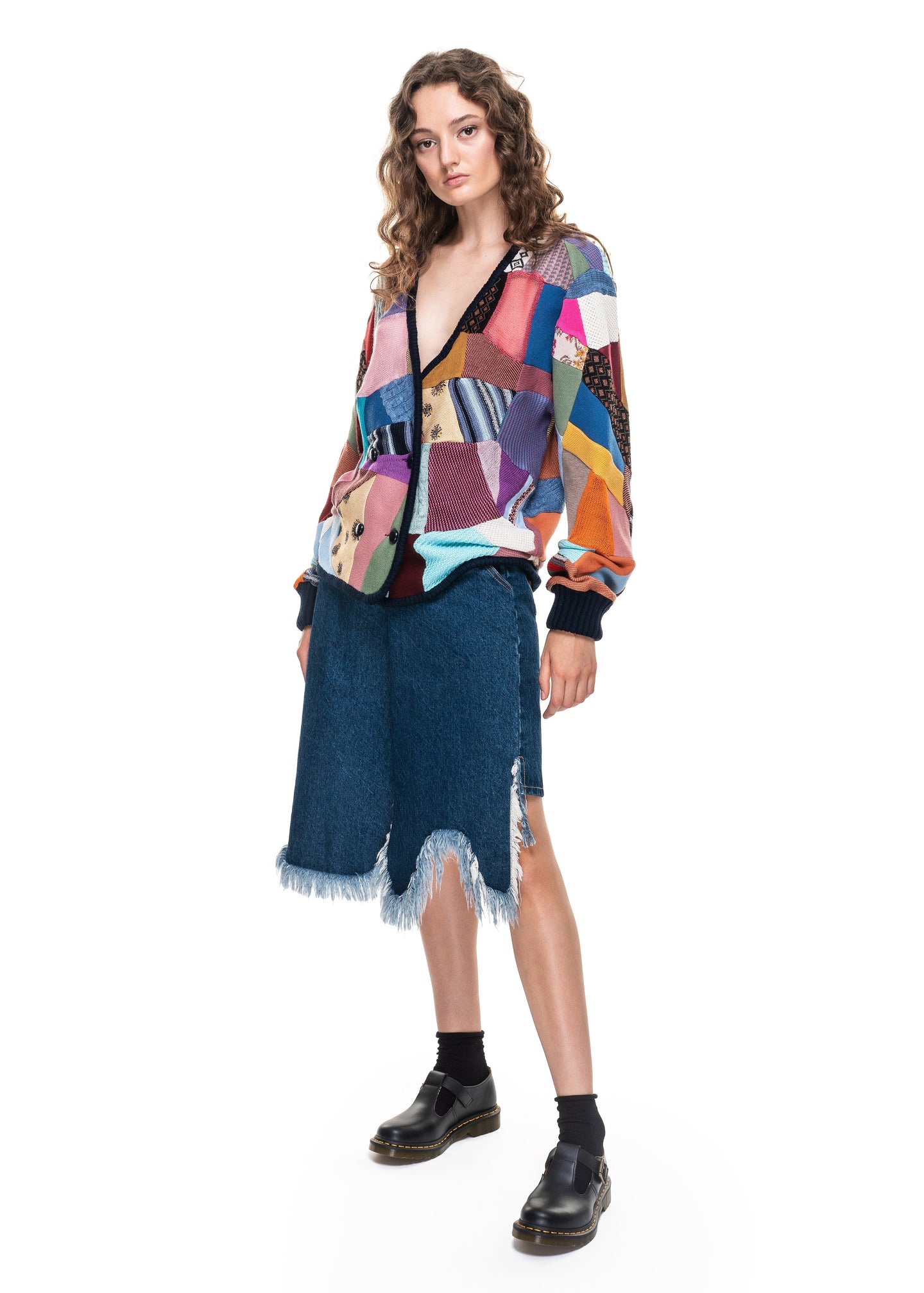 Long Patchwork Cardigan image