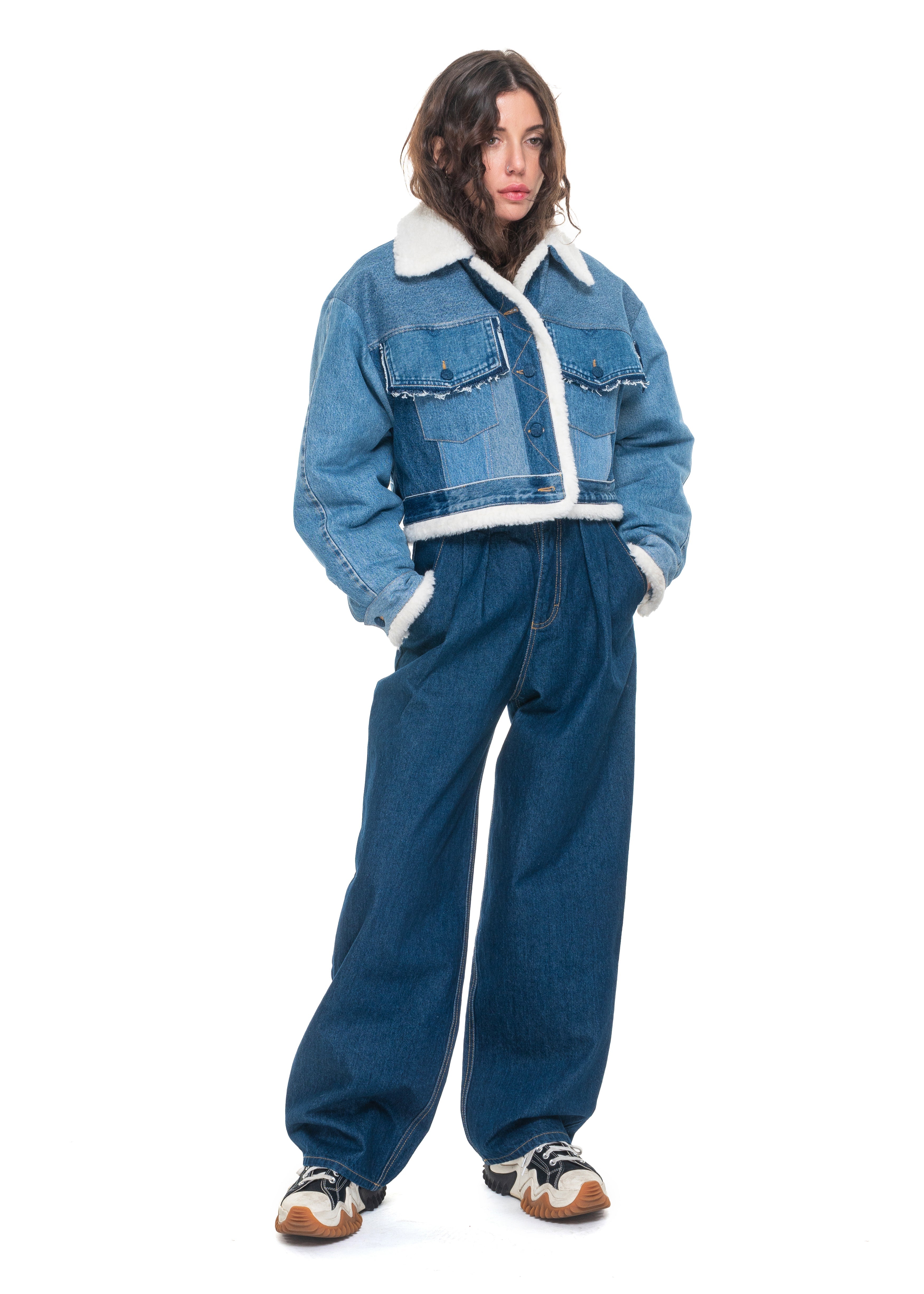 Reworked Denim Winter Jacket image
