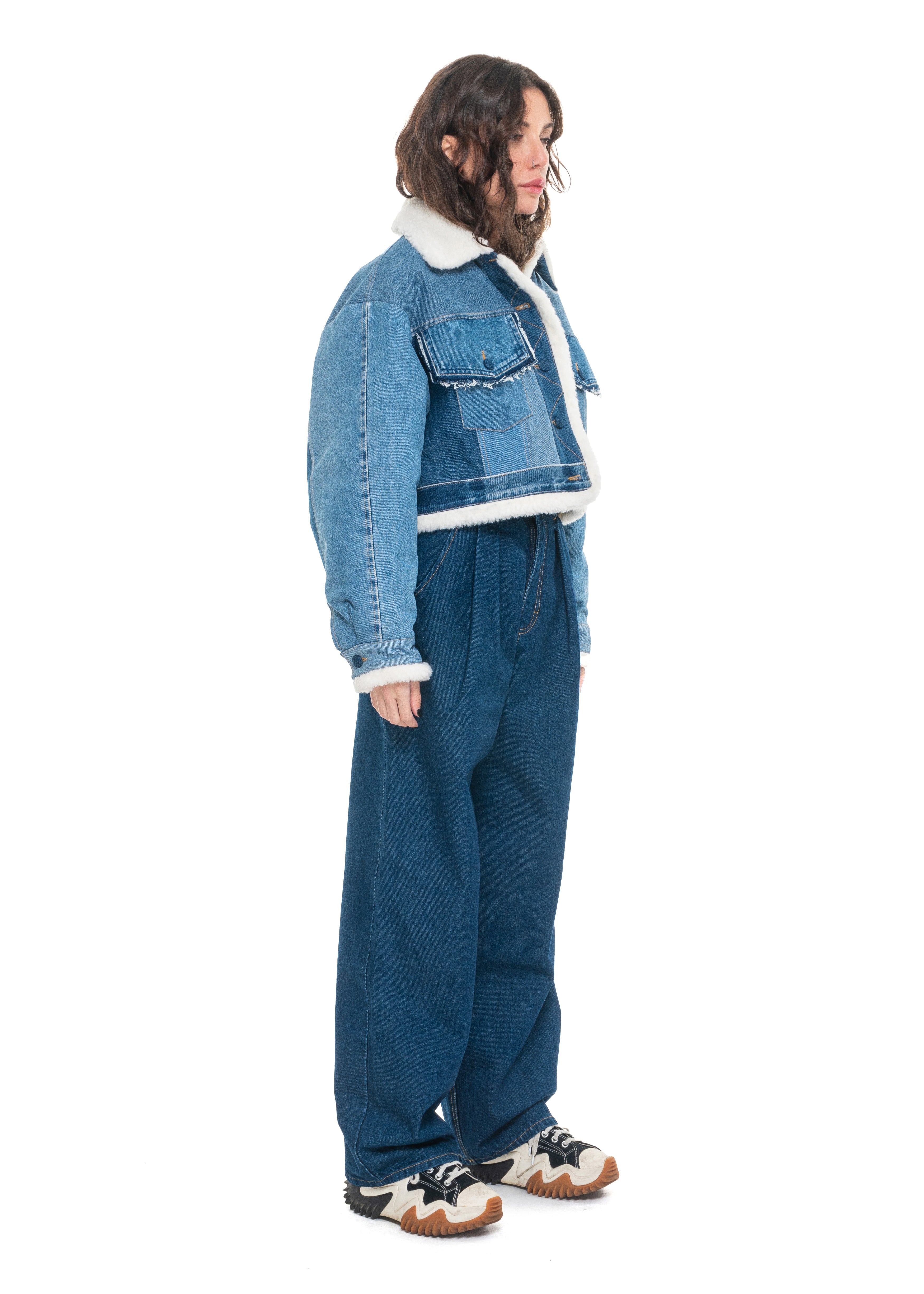 Reworked Denim Winter Jacket image