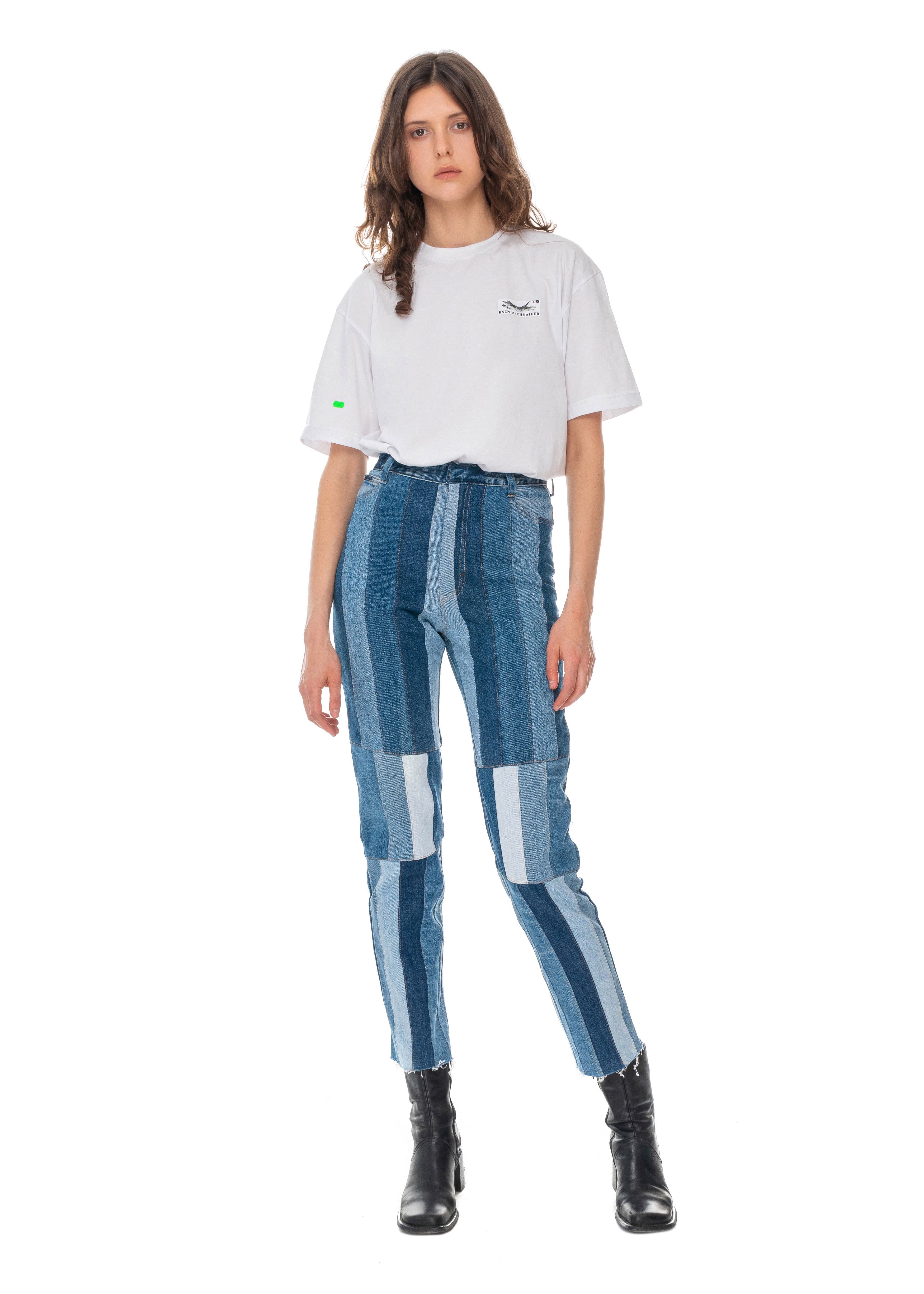 Reworked Striped Jeans image