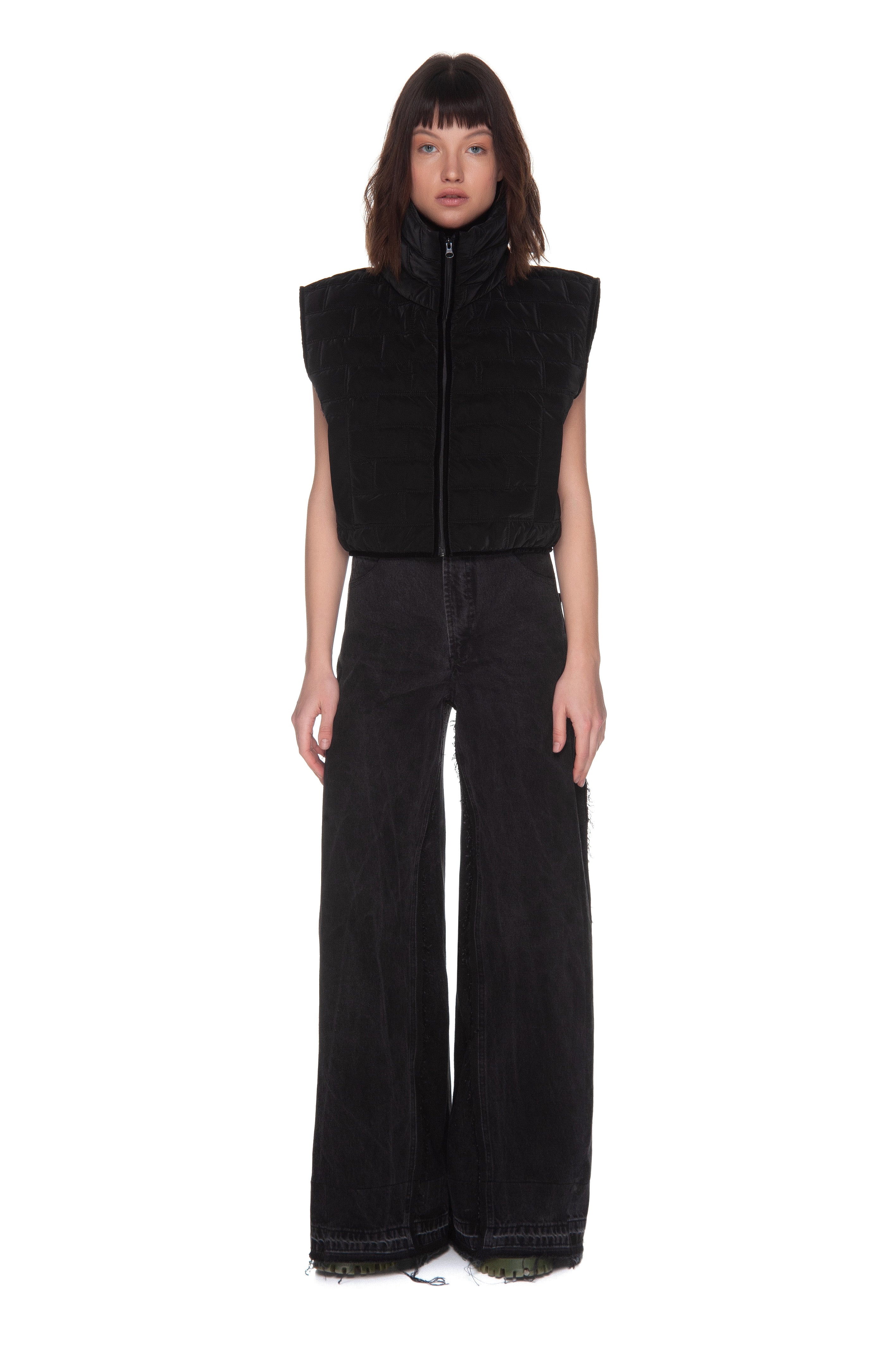 3d Quilted Oversized Vest image
