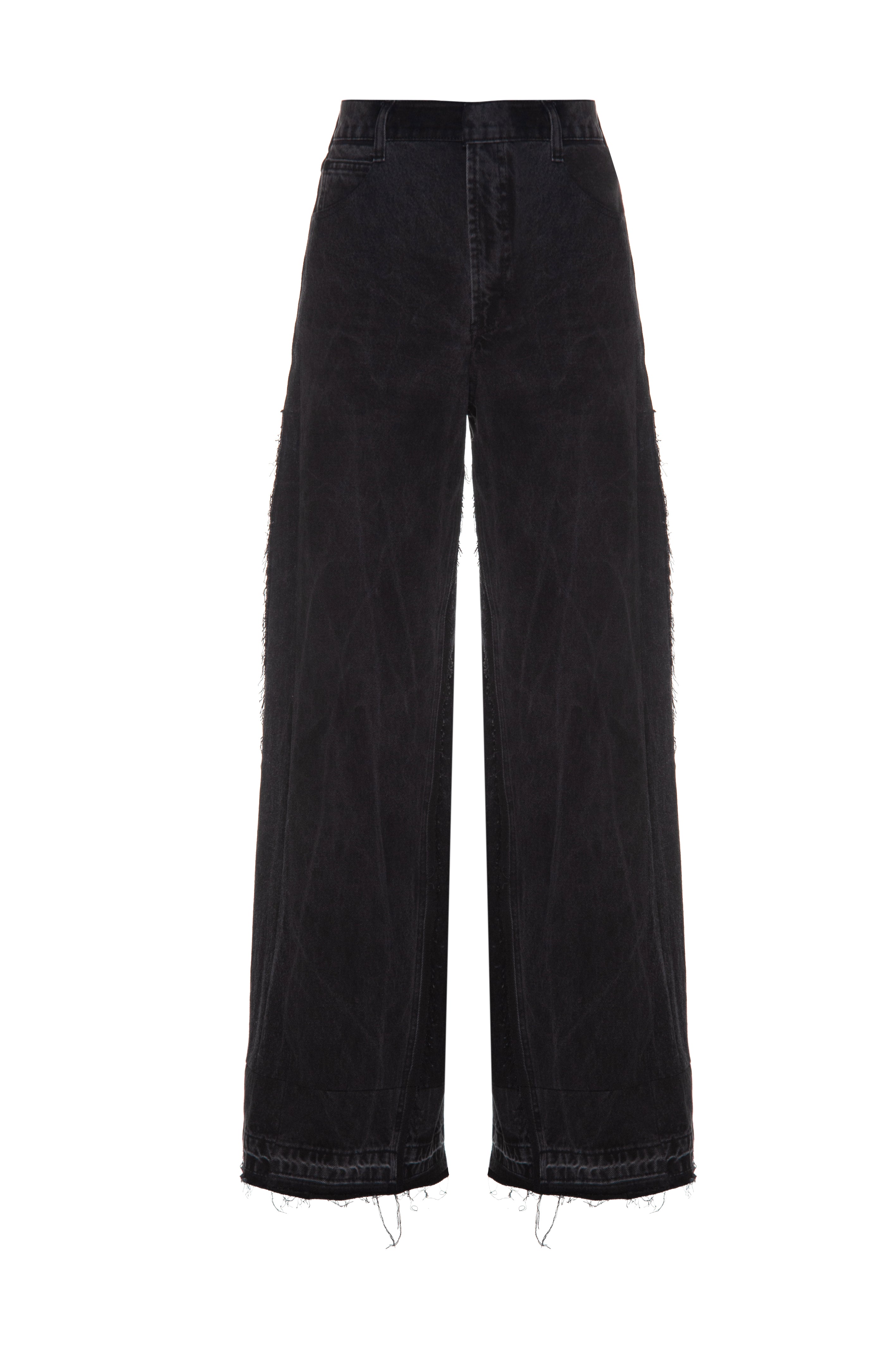Black Reworked Wide Jeans image