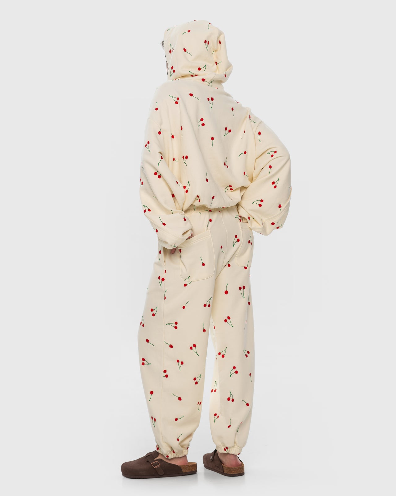 Buy Hoodie with Embroidered Cherries – Tops by Ksenia Schnaider | Ethical & Sustainable Fashion