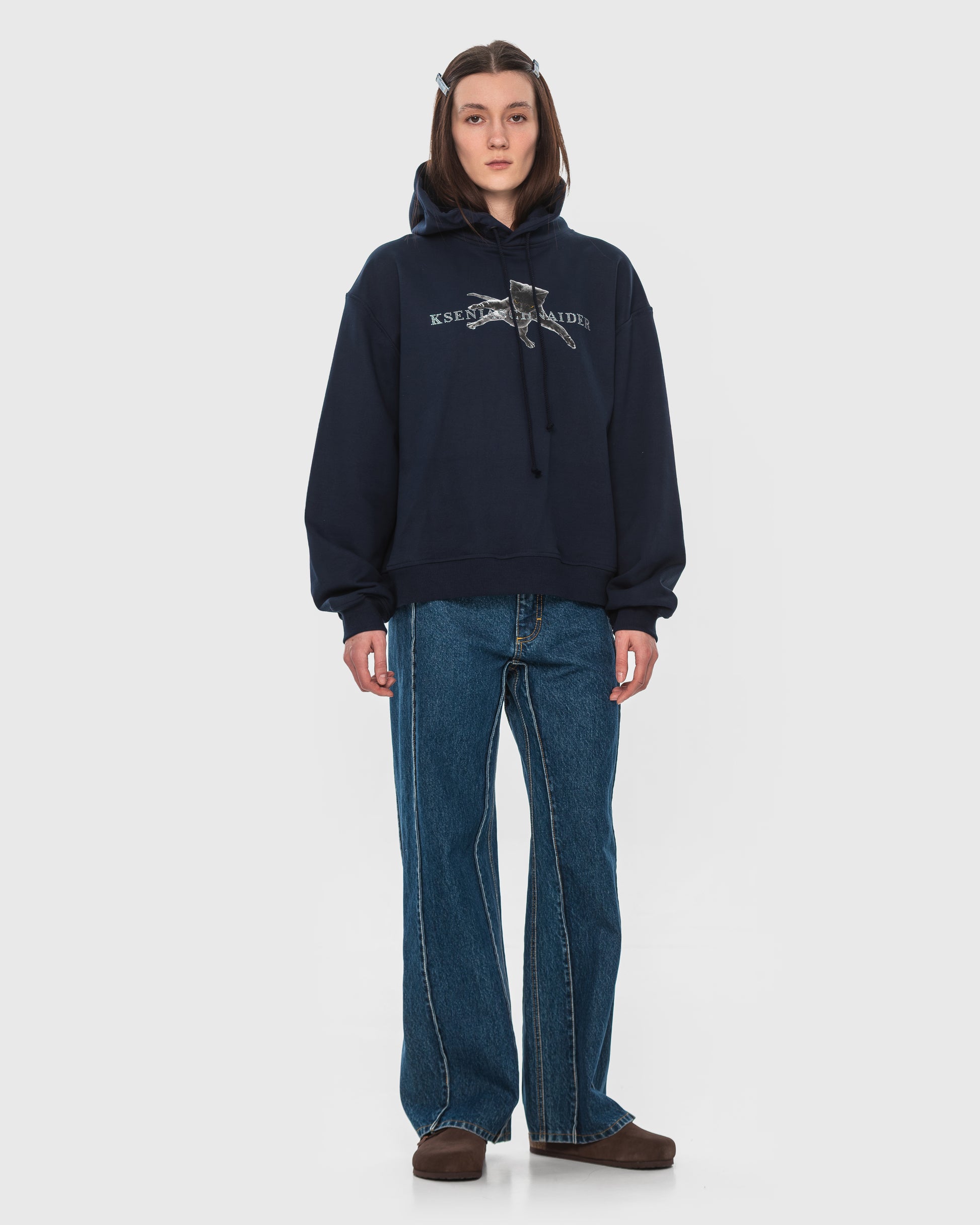 Buy Flying Kitten Hoodie – Tops by Ksenia Schnaider | Ethical & Sustainable Fashion