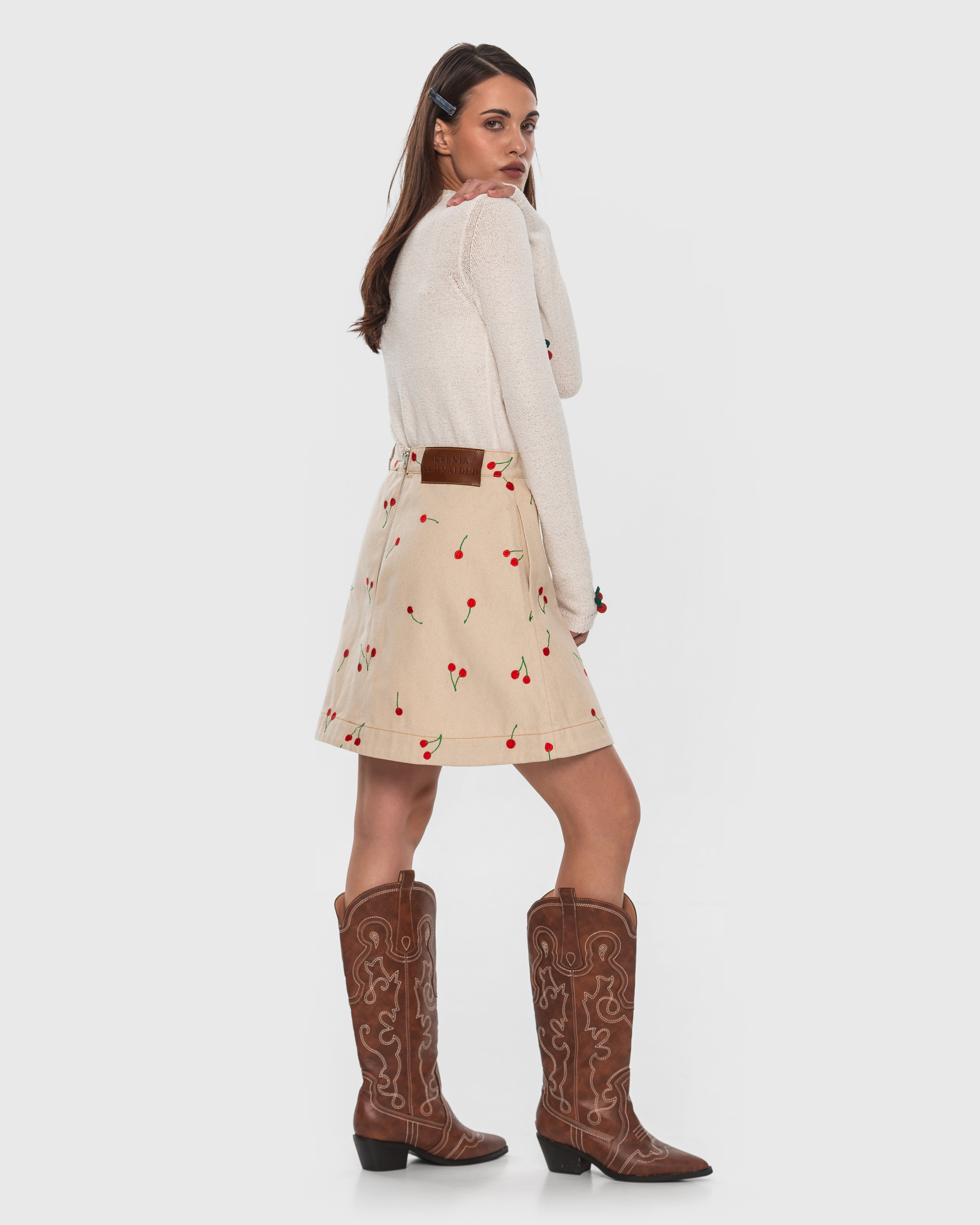 Knitted Cherry Longsleeve - KSENIASCHNAIDER