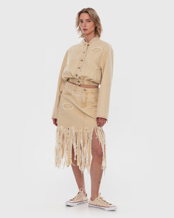 Buy Brandless Denim Blouson Jacket – Outerwear by Ksenia Schnaider | Ethical & Sustainable Fashion