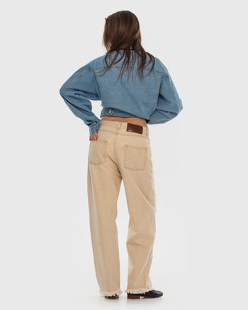 Buy Brandless Dirty Wash Jeans – Bottoms by Ksenia Schnaider | Ethical & Sustainable Fashion