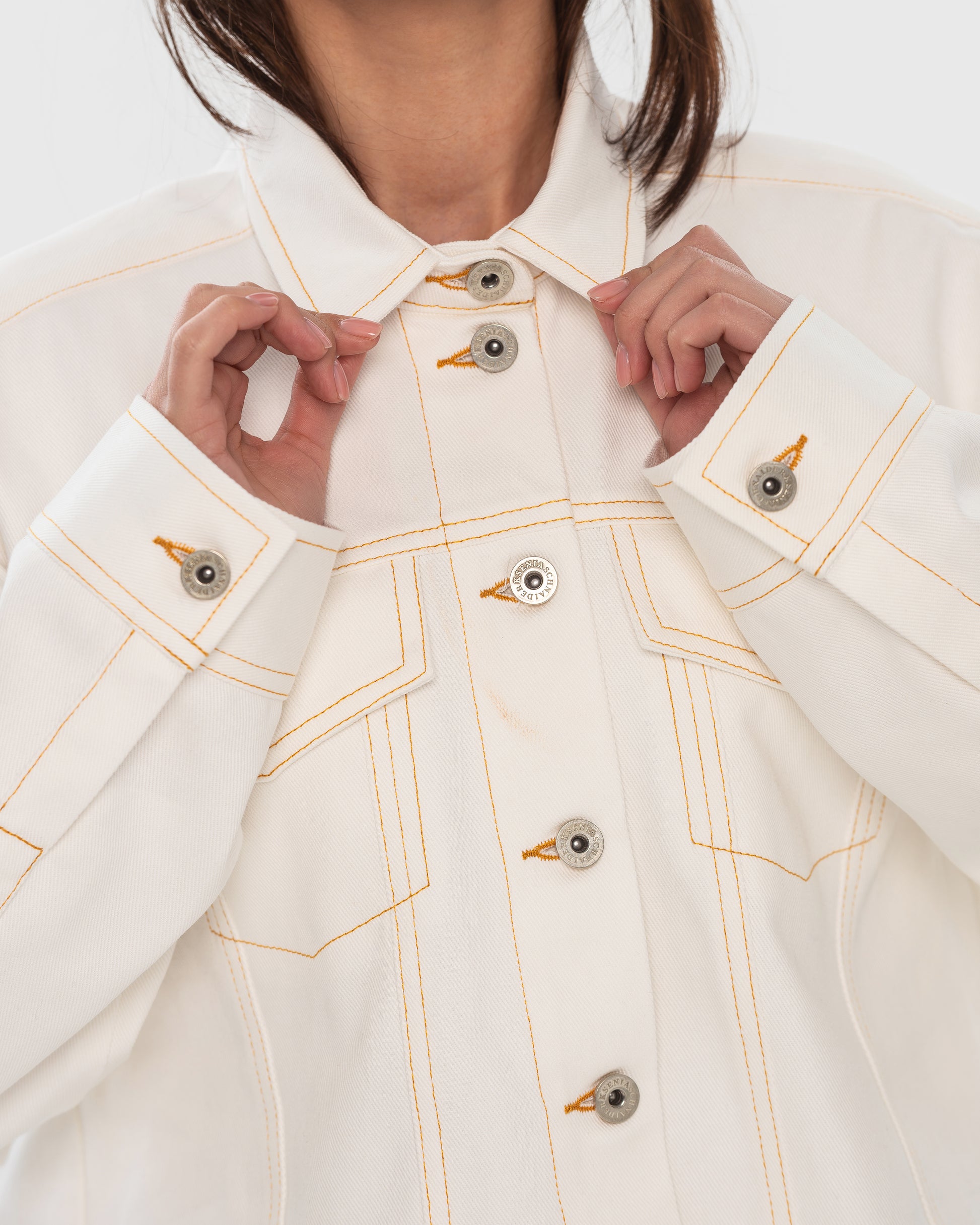 Buy Facing Denim Shirt – Tops by Ksenia Schnaider | Ethical & Sustainable Fashion