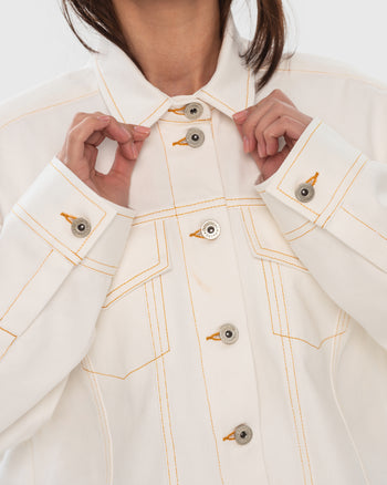 Buy Facing Denim Shirt – Tops by Ksenia Schnaider | Ethical & Sustainable Fashion