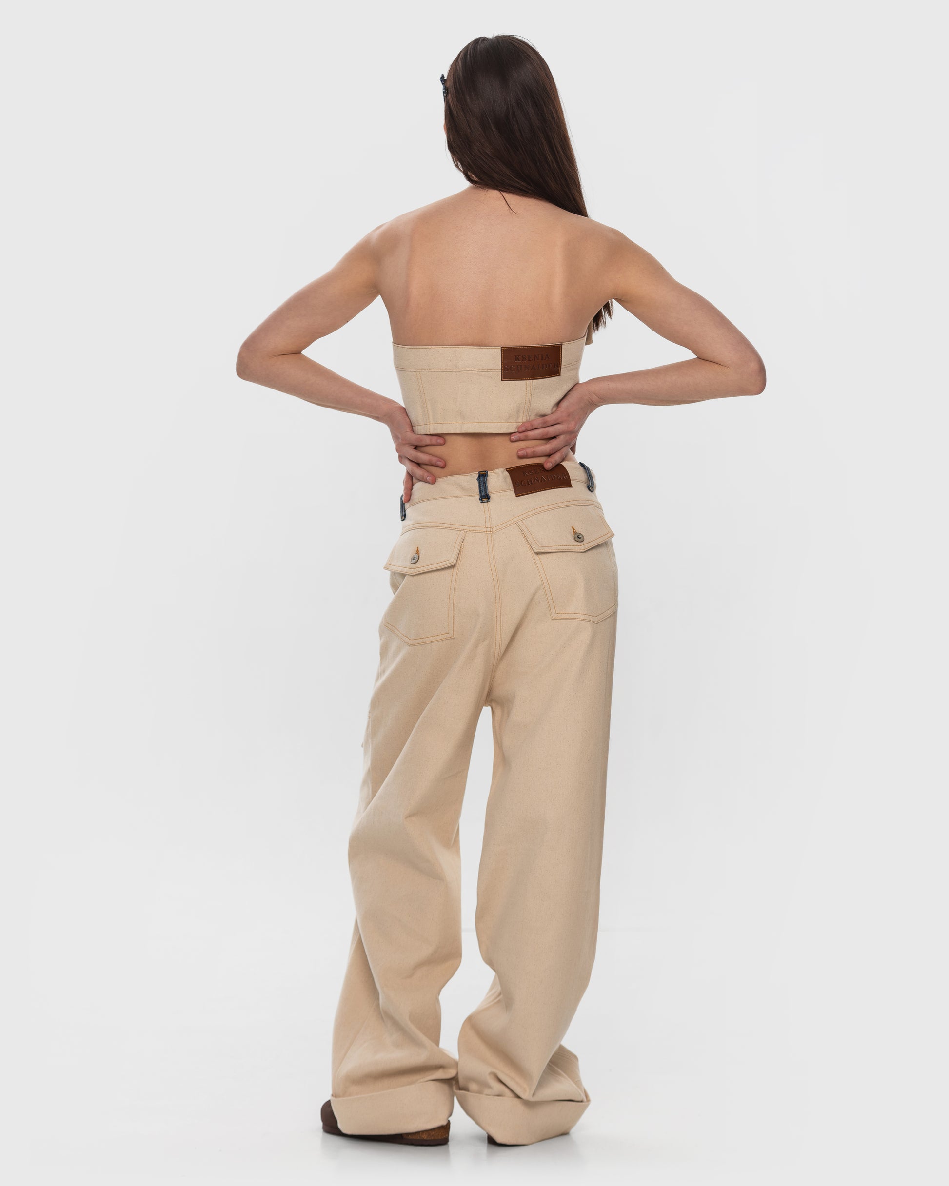 Buy Facing Denim Top – Tops by Ksenia Schnaider | Ethical & Sustainable Fashion