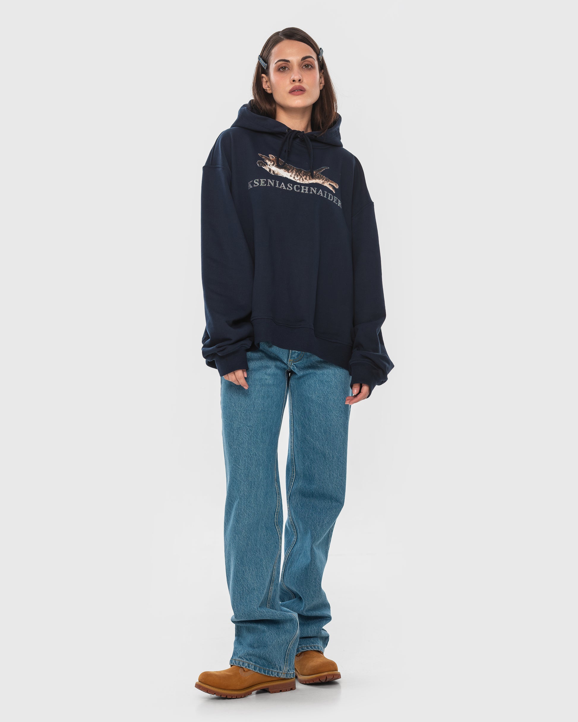 Buy Flying Kitten Hoodie – Tops by Ksenia Schnaider | Ethical & Sustainable Fashion