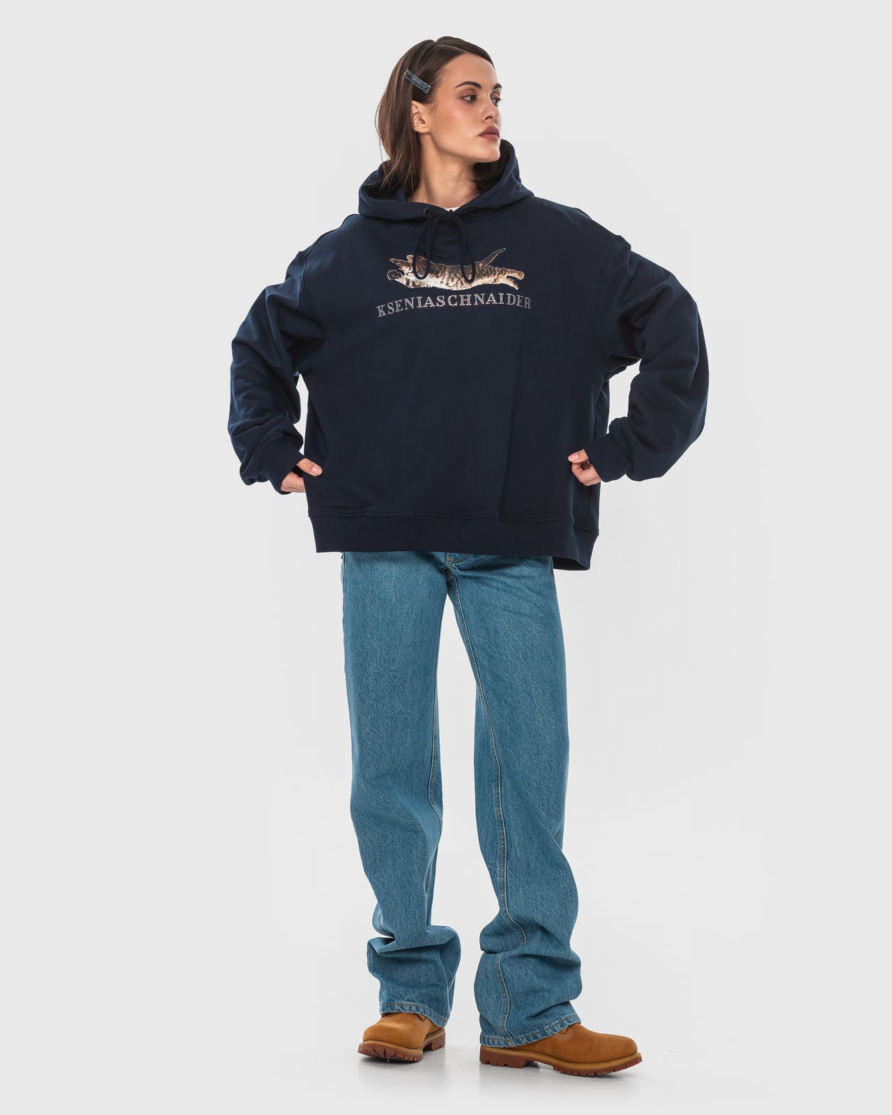 Buy Flying Kitten Hoodie – Tops by Ksenia Schnaider | Ethical & Sustainable Fashion