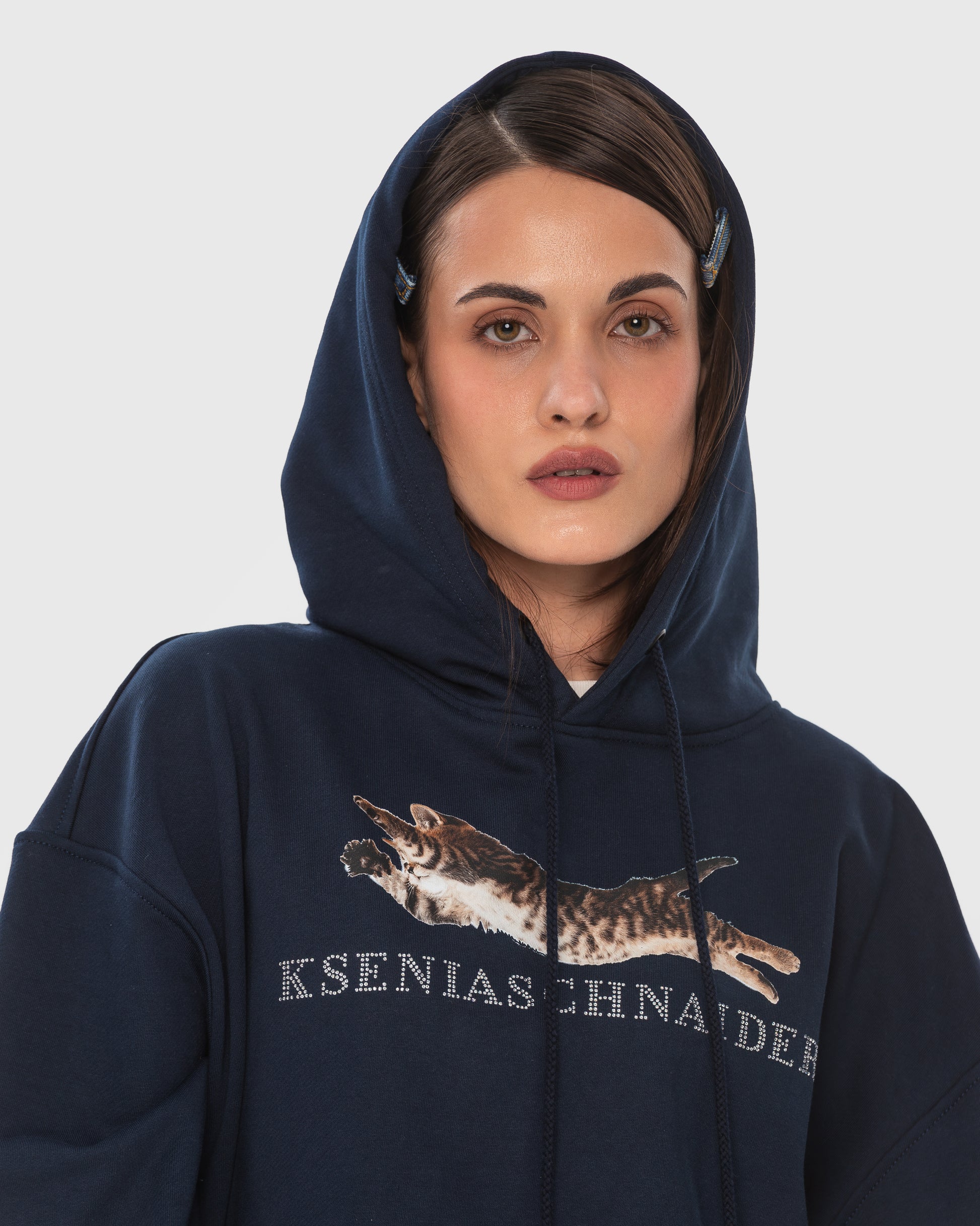 Buy Flying Kitten Hoodie – Tops by Ksenia Schnaider | Ethical & Sustainable Fashion