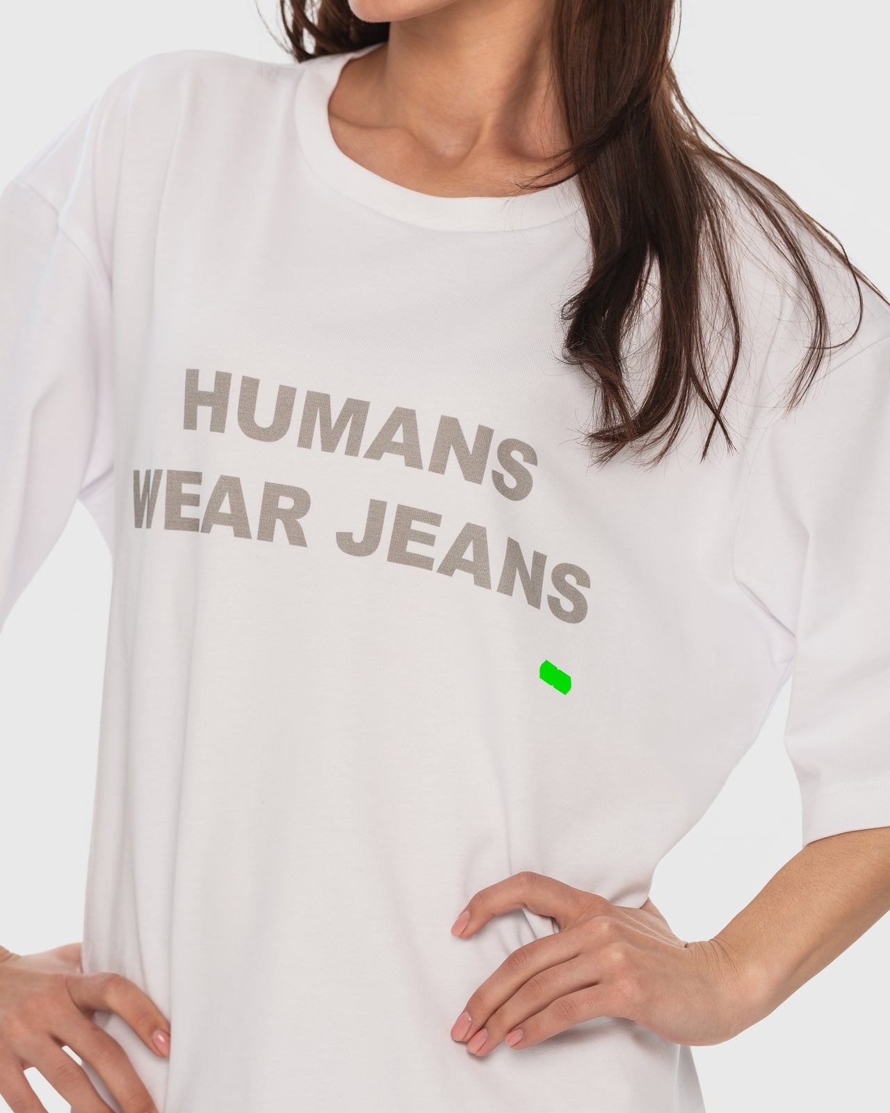 Buy T-Shirt Humans Wear Jeans – Tops by Ksenia Schnaider | Ethical & Sustainable Fashion