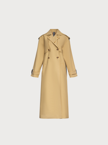 Reworked Trench with Back Jeans Detail