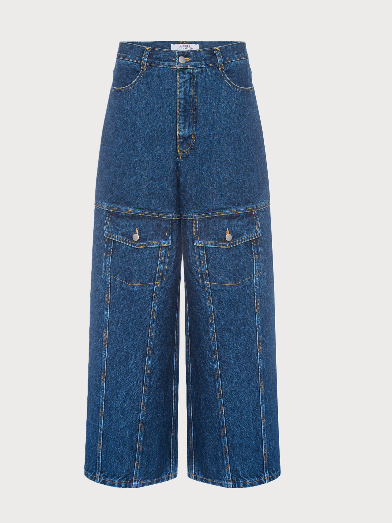 Buy Facing Denim Jeans – Bottoms by Ksenia Schnaider | Ethical & Sustainable Fashion