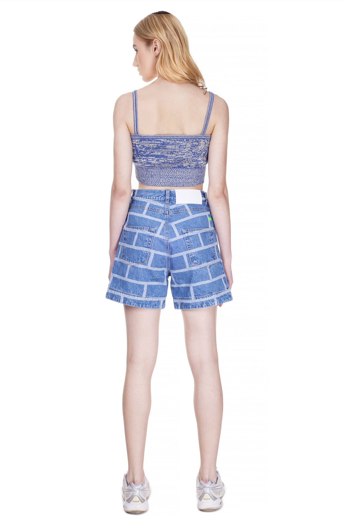 Denim Shorts With Brick image