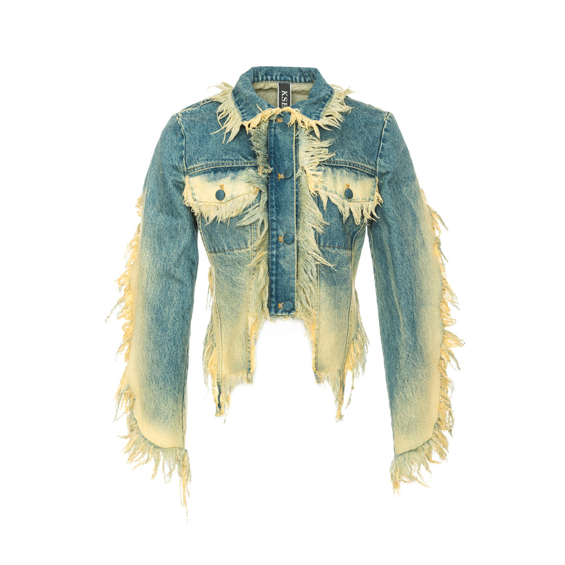 Cropped Monster Jacket with Rust Wash image