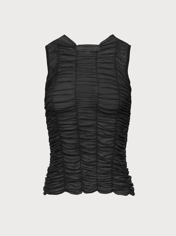 Buy Mesh Drape Tank Top – Tops by Ksenia Schnaider | Ethical & Sustainable Fashion