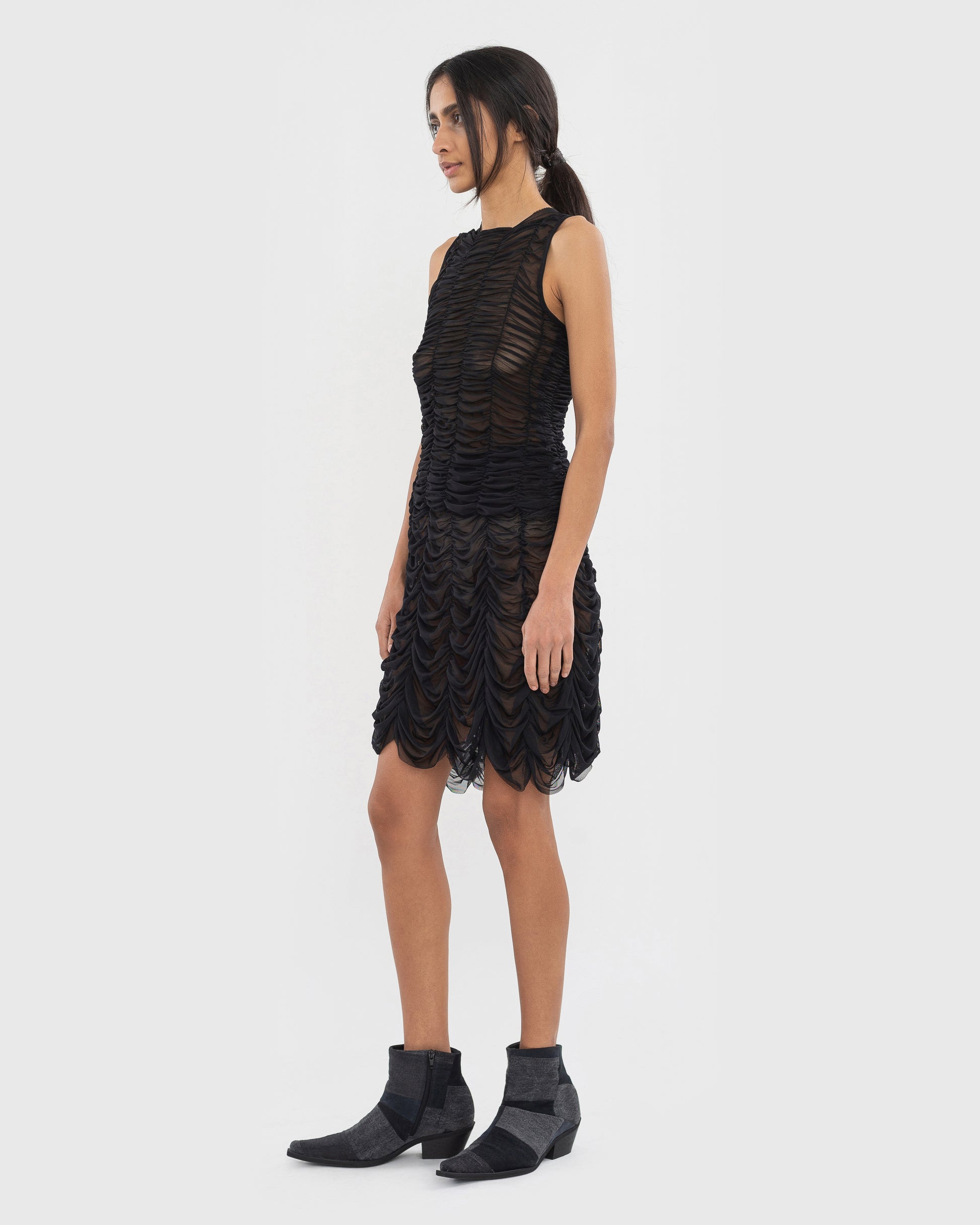 Buy Mesh Drape Tank Top – Tops by Ksenia Schnaider | Ethical & Sustainable Fashion
