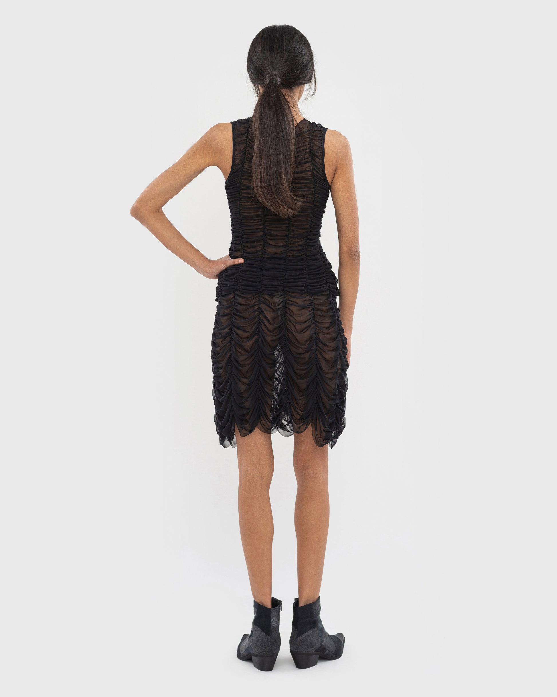 Buy Mesh Drape Tank Top – Tops by Ksenia Schnaider | Ethical & Sustainable Fashion