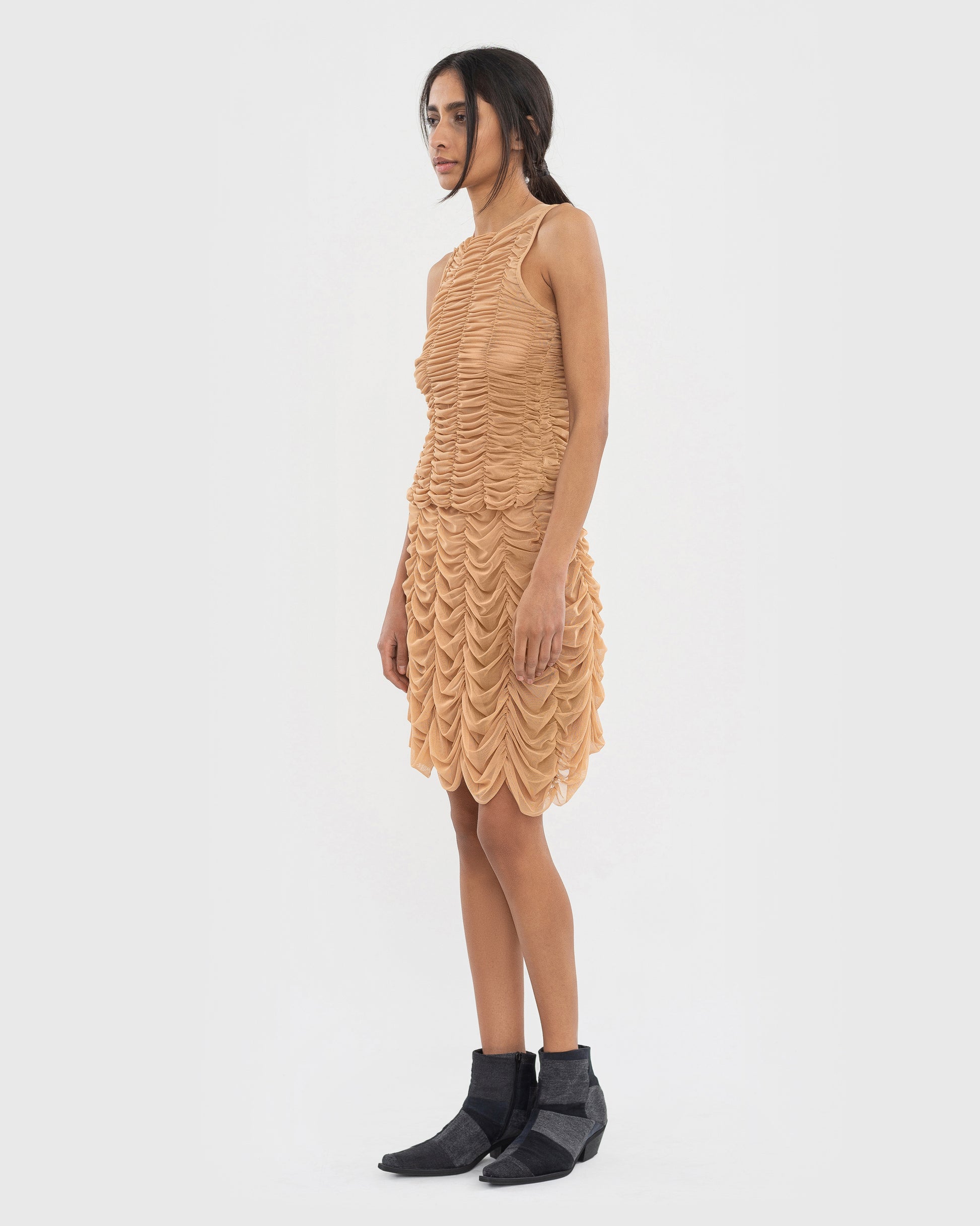 Buy Mesh Drape Tank Top – Tops by Ksenia Schnaider | Ethical & Sustainable Fashion