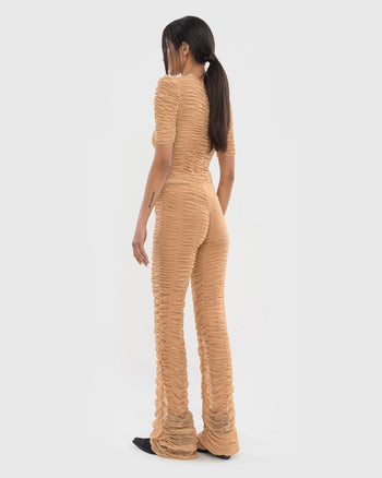 Buy Mesh Drape Pants – Bottoms by Ksenia Schnaider | Ethical & Sustainable Fashion